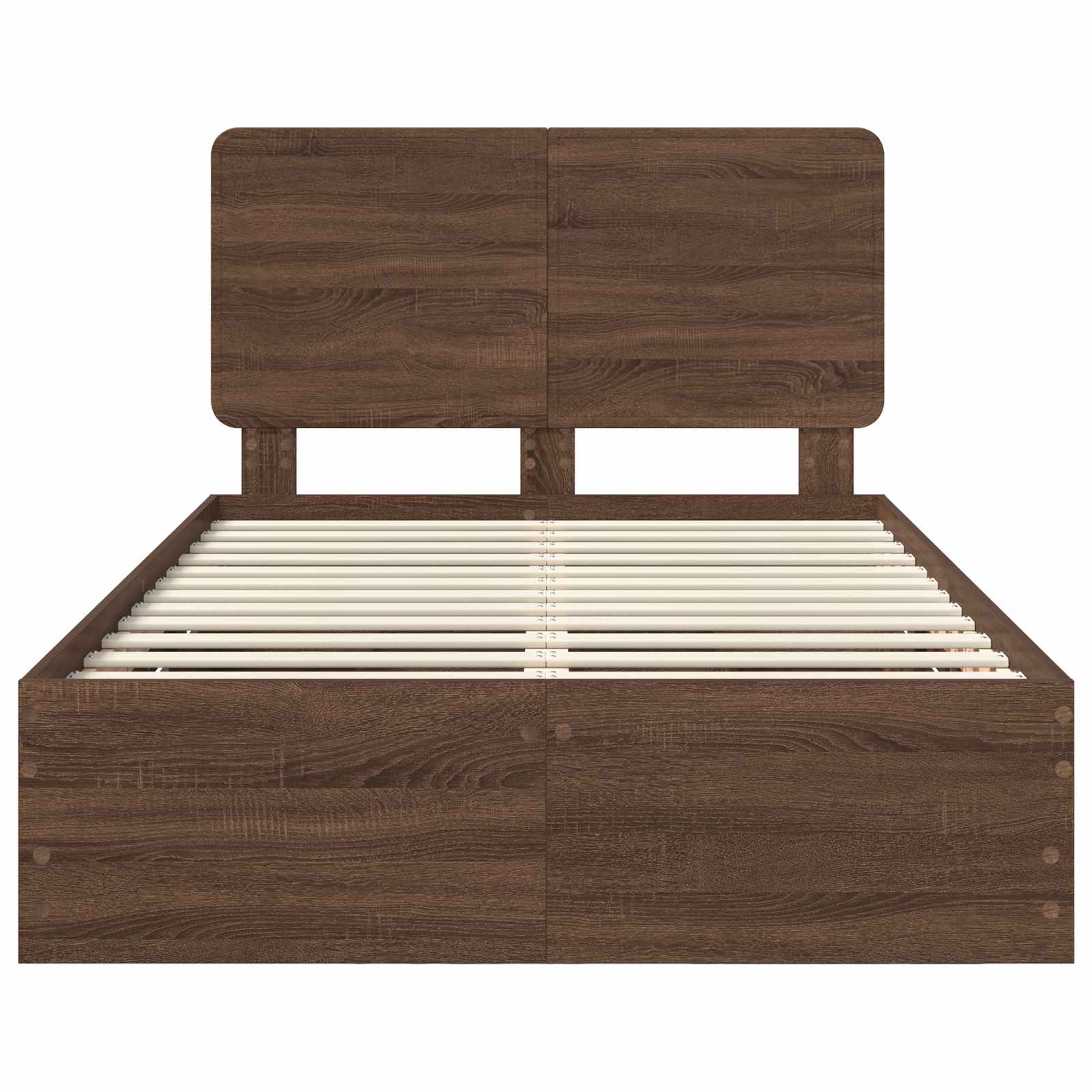 Cadre de lit Chêne brun 120 x 190 cm Bois Ingénierie - XIOS
