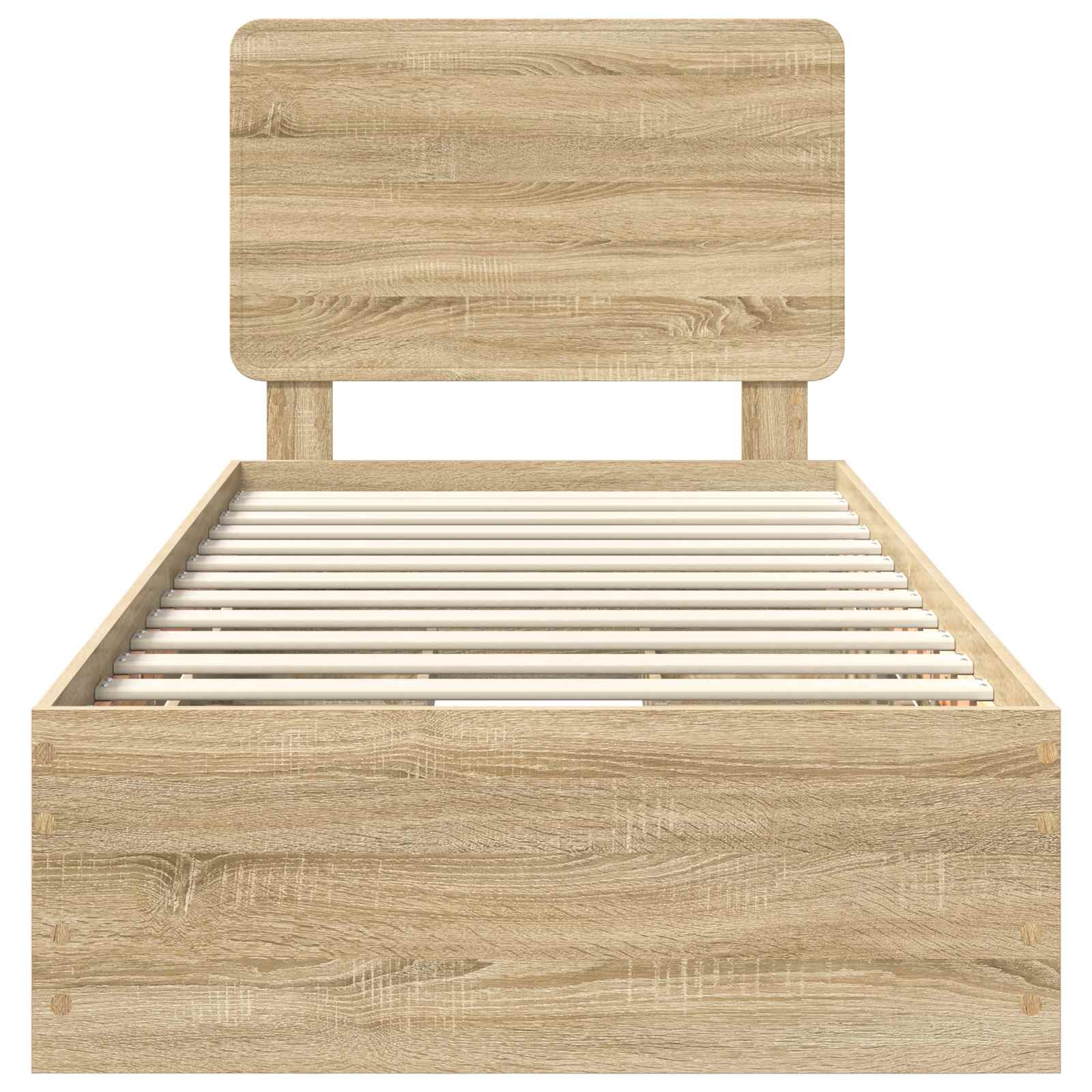 Cadre de lit Chêne Sonoma 100 x 200 cm Bois Ingénierie - XIOS