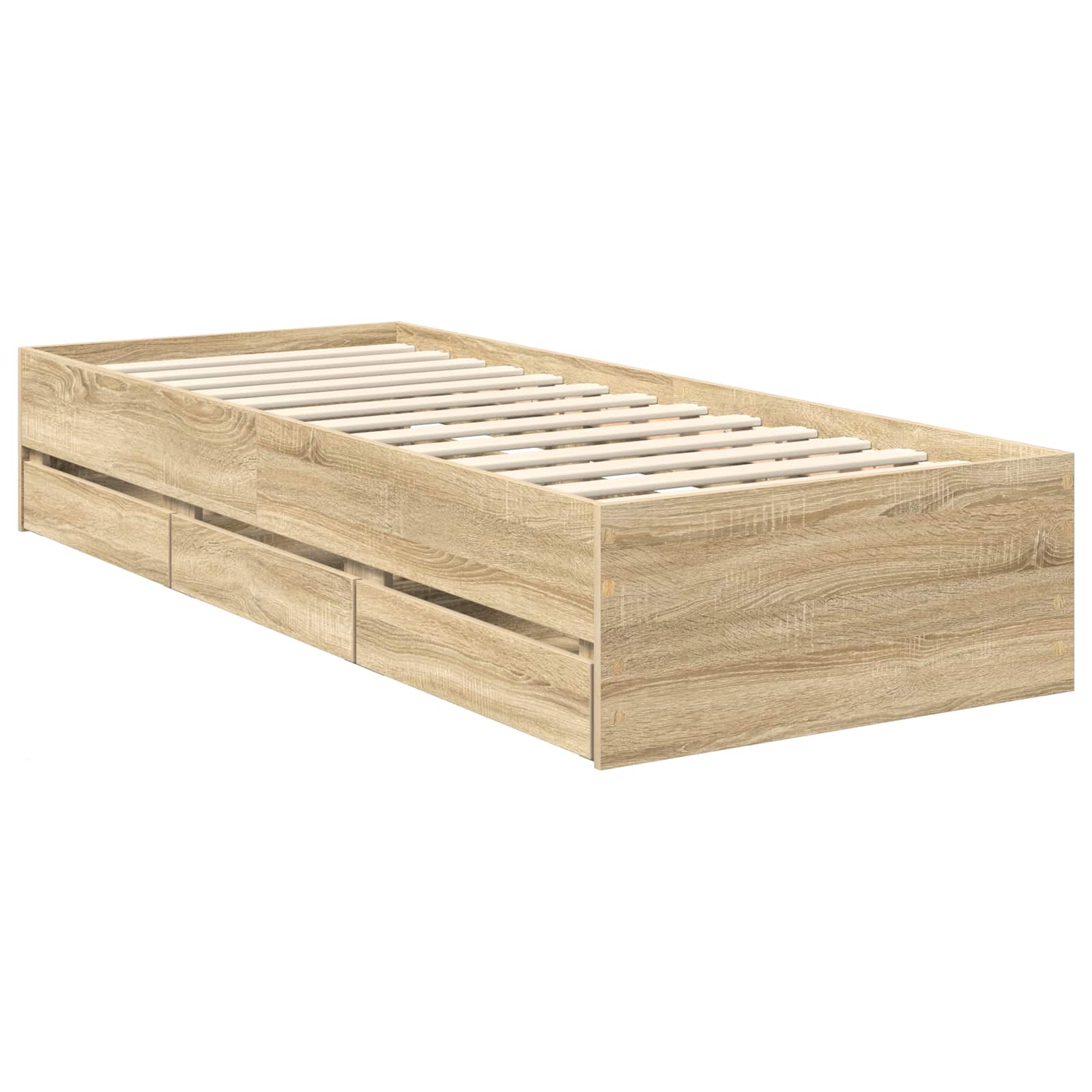 Cadre de lit Chêne Sonoma 75 x 190 cm Bois Ingénierie - XIOS