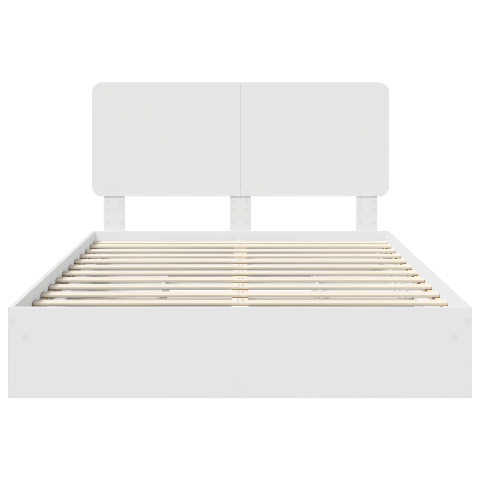 Lit de Rangement Blanc 160 x 200 cm Bois d'ingénierie - XIOS