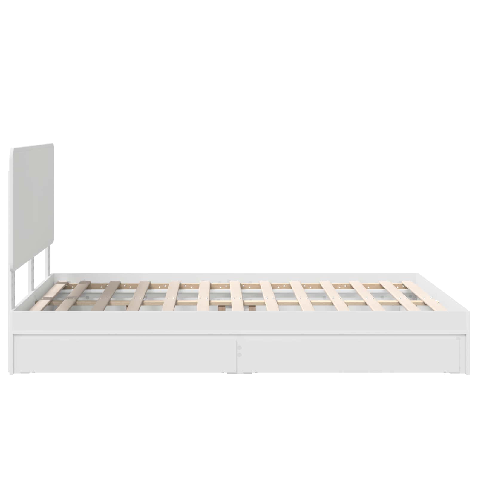 Lit de Rangement Blanc 160 x 200 cm Bois d'ingénierie - XIOS