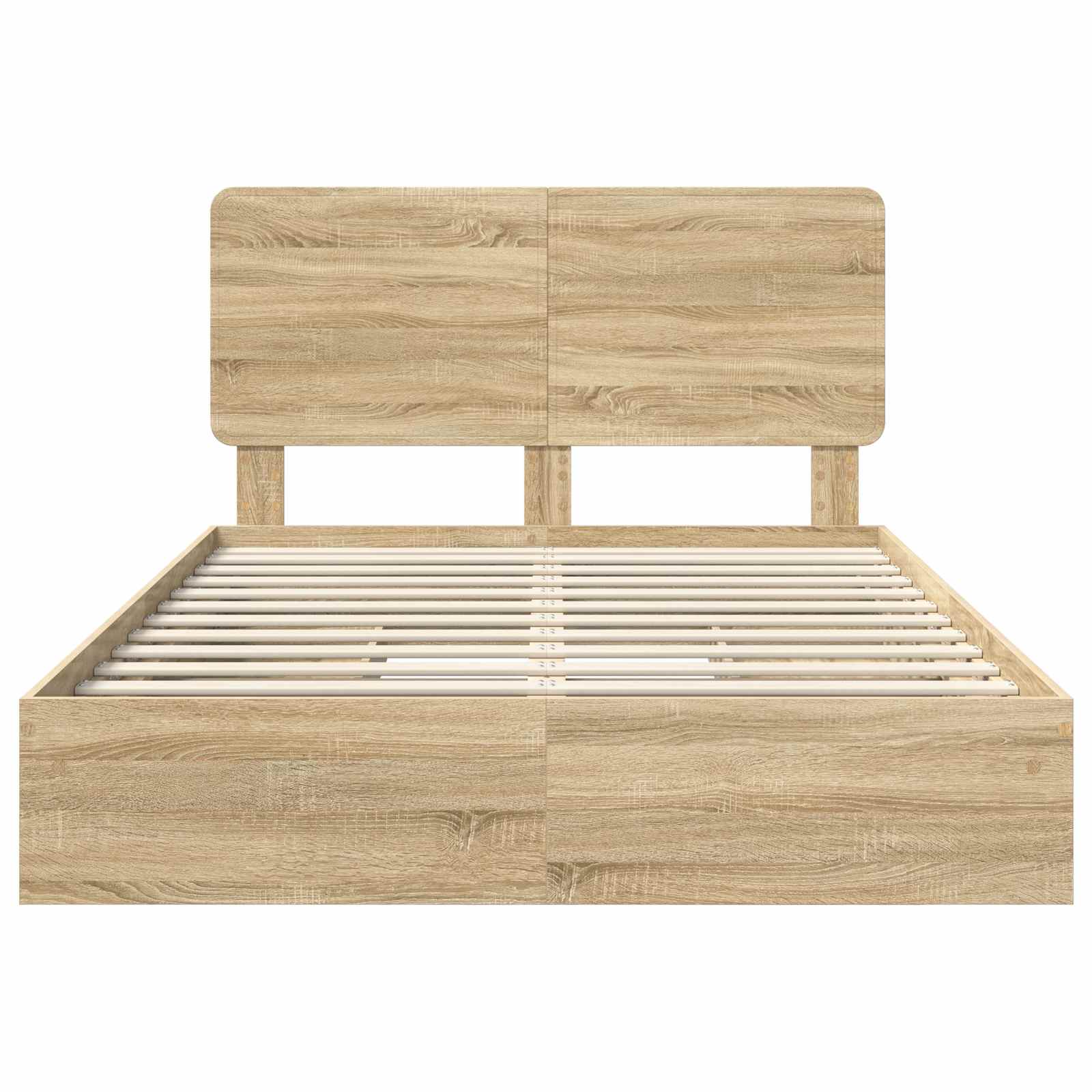 Lit de Rangement Chêne Sonoma 160 x 200 cm Bois d'ingénierie - XIOS