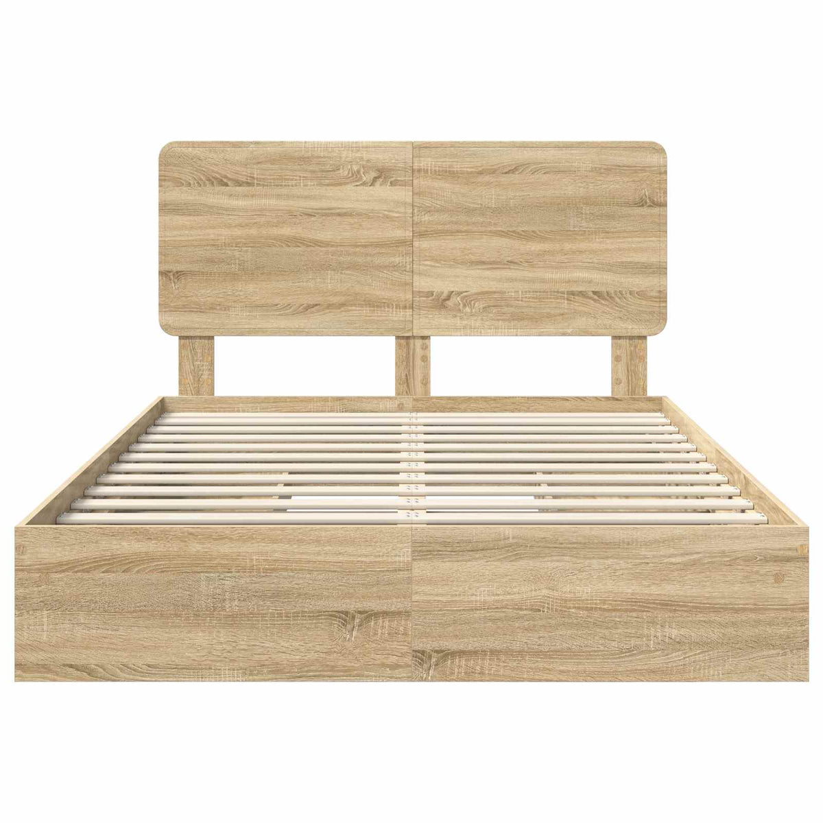 Lit de Rangement Chêne Sonoma 140 x 200 cm Bois d'ingénierie