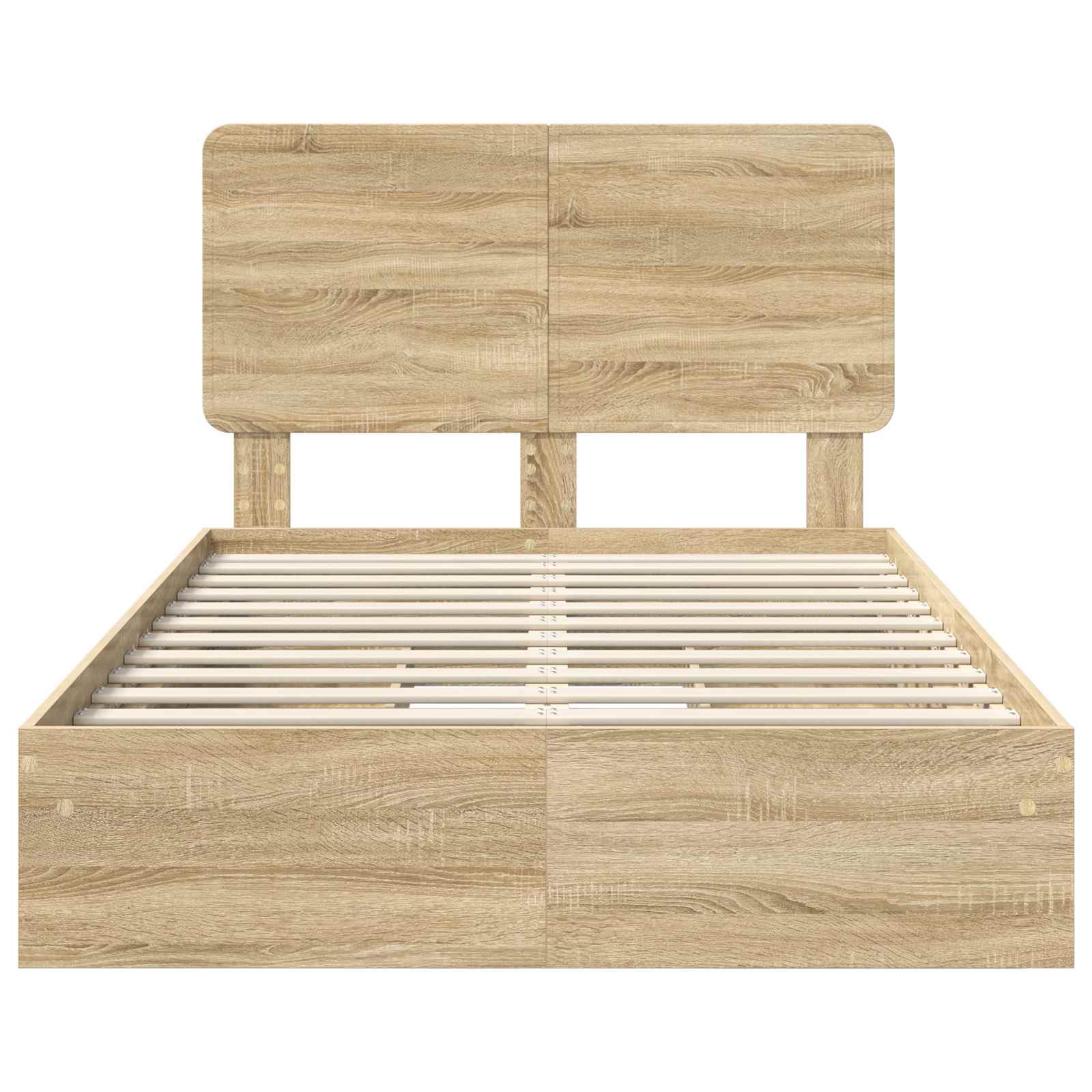 Lit de Rangement Chêne Sonoma 135 x 190 cm Bois d'ingénierie - XIOS