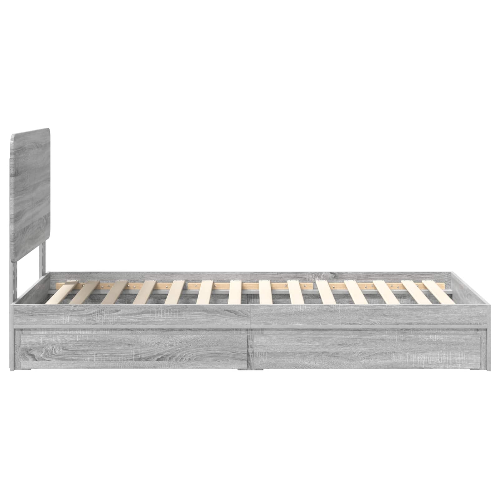 Lit de Rangement Gris Sonoma 100 x 200 cm Bois d'ingénierie - XIOS