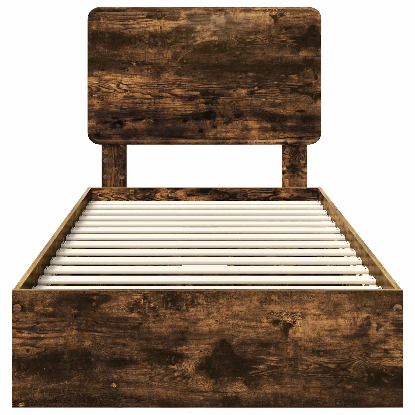Lit de Rangement Chêne fumé 90 x 200 cm Bois d'ingénierie - XIOS
