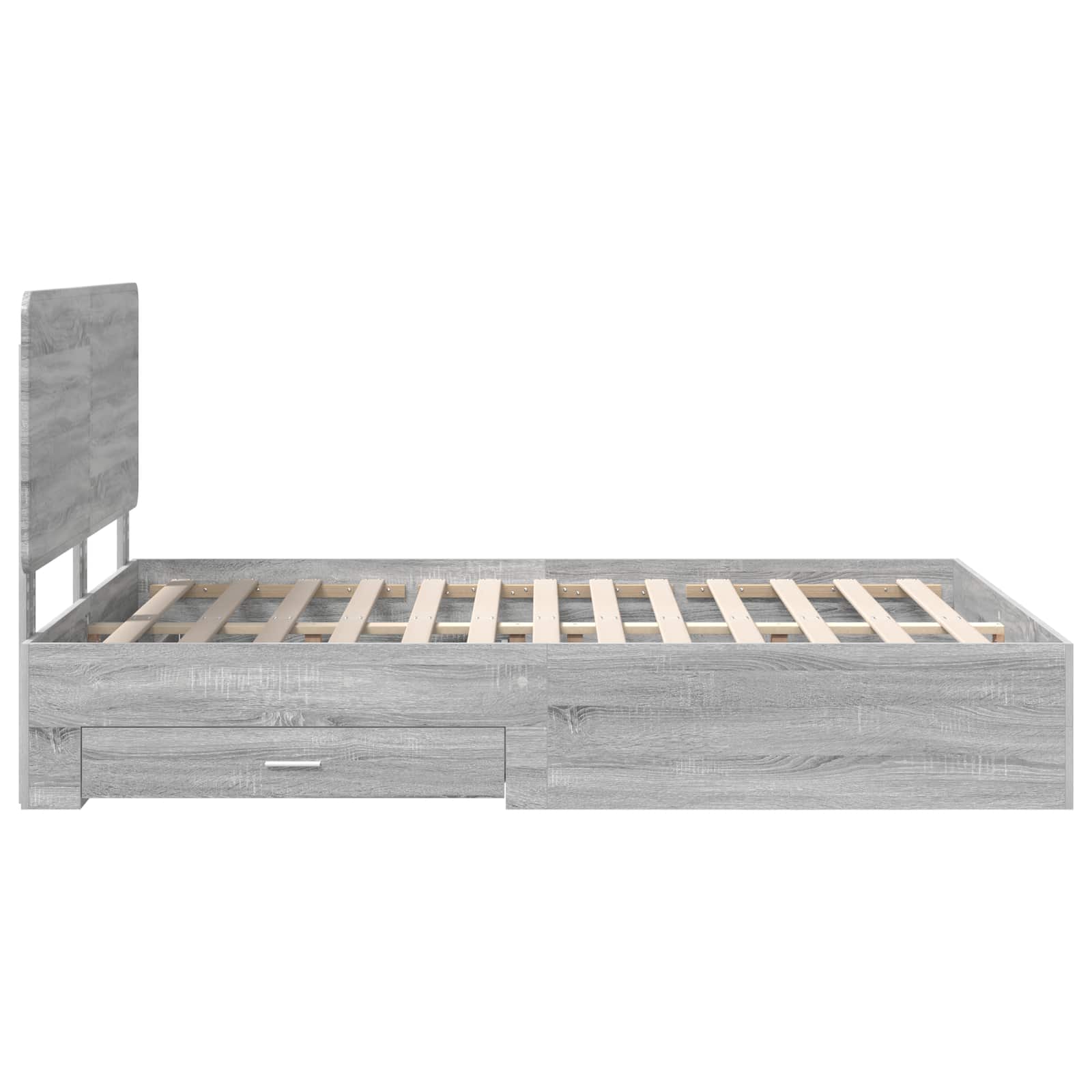 Cadre de lit Gris Sonoma 160 x 200 cm Bois d'ingénierie - XIOS