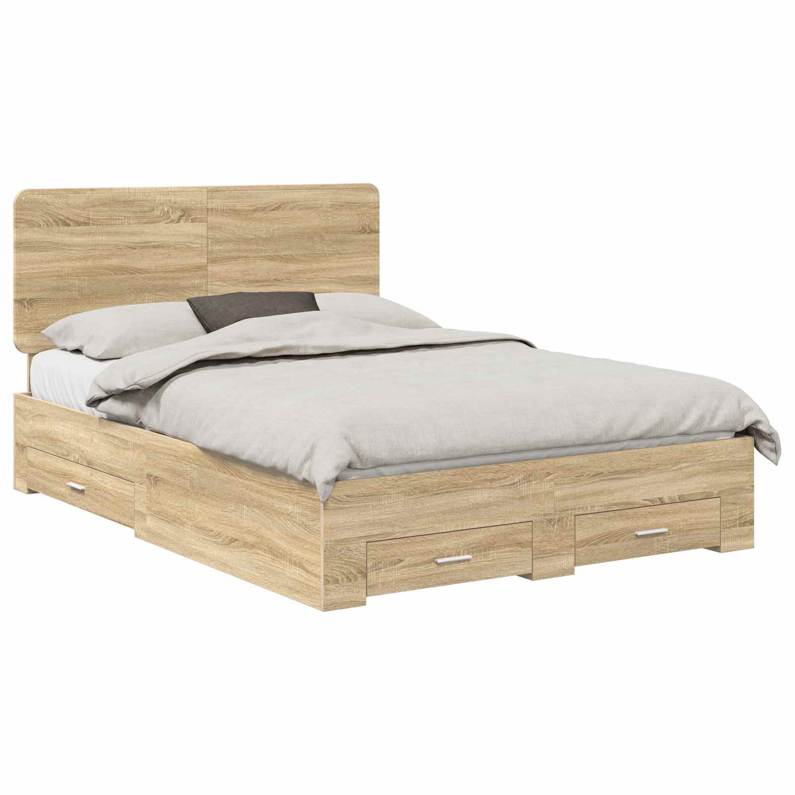 Cadre de lit Chêne Sonoma 150 x 200 cm Bois d'ingénierie - XIOS