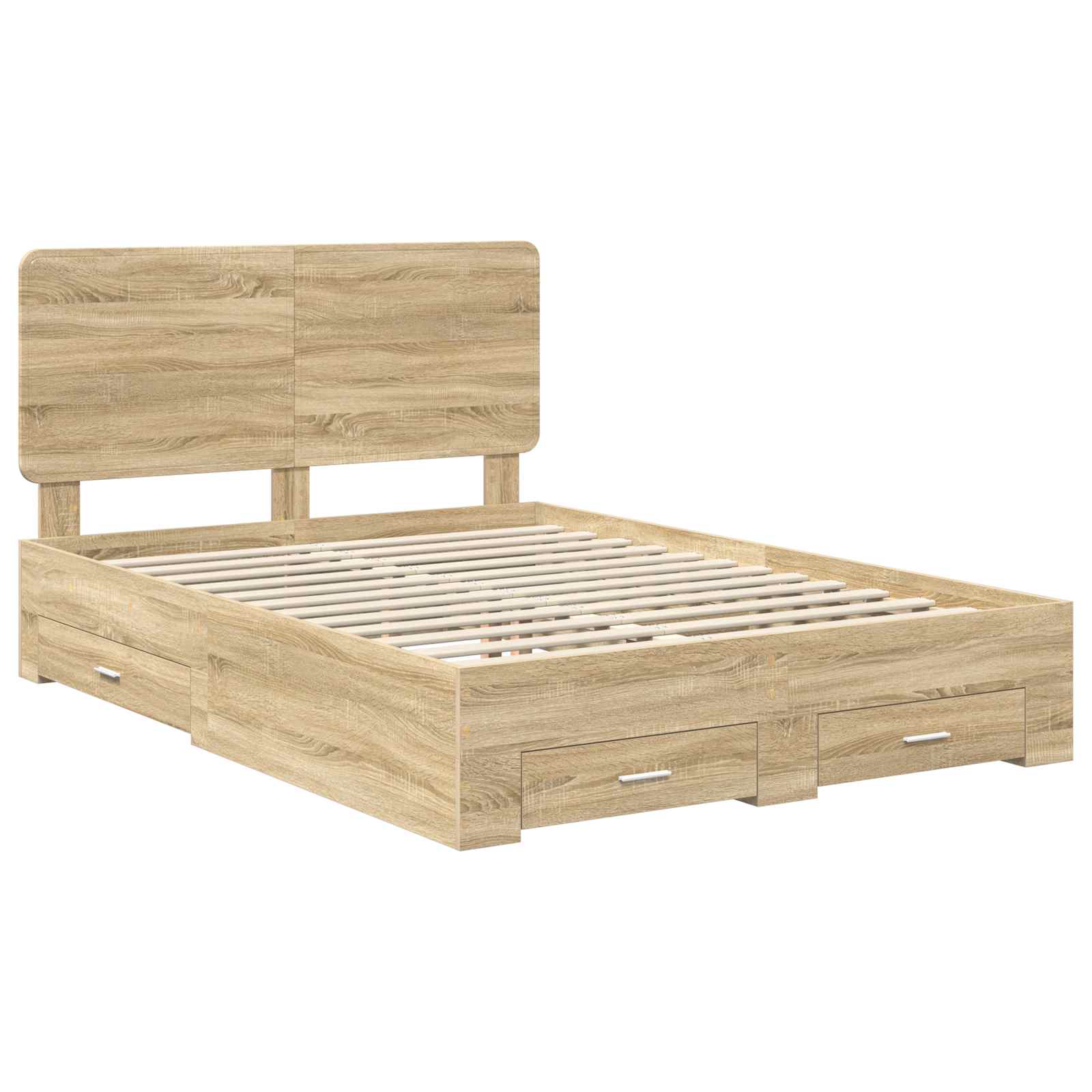 Cadre de lit Chêne Sonoma 150 x 200 cm Bois d'ingénierie - XIOS