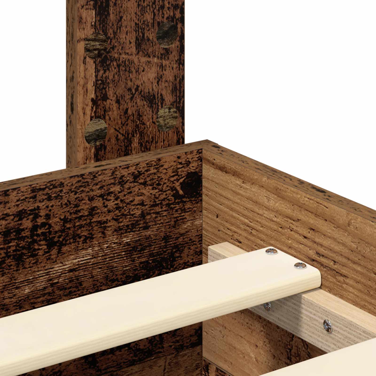 Cadre de lit Bois ancien 140 x 190 cm Bois d'ingénierie - XIOS