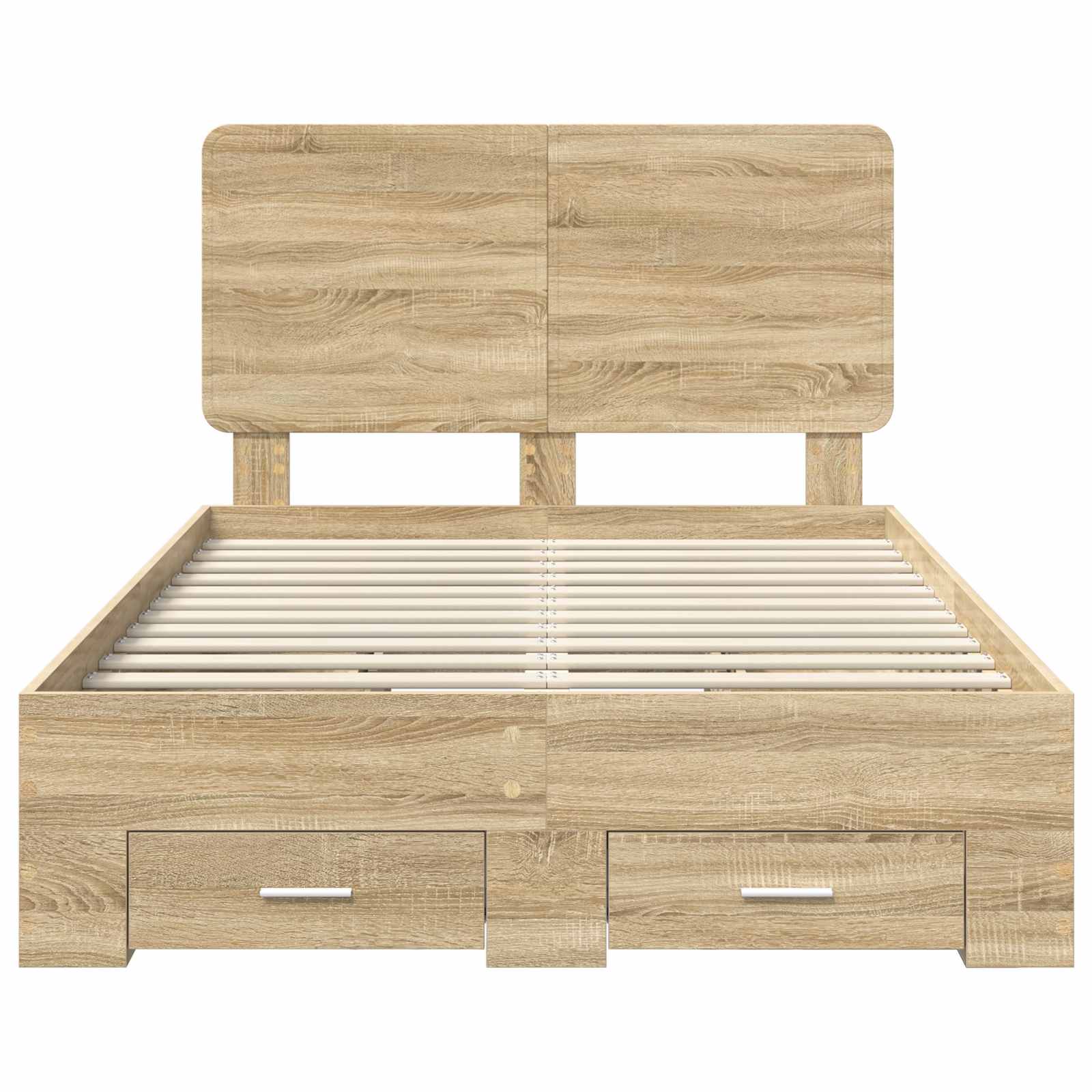 Cadre de lit Chêne Sonoma 135 x 190 cm Bois d'ingénierie - XIOS