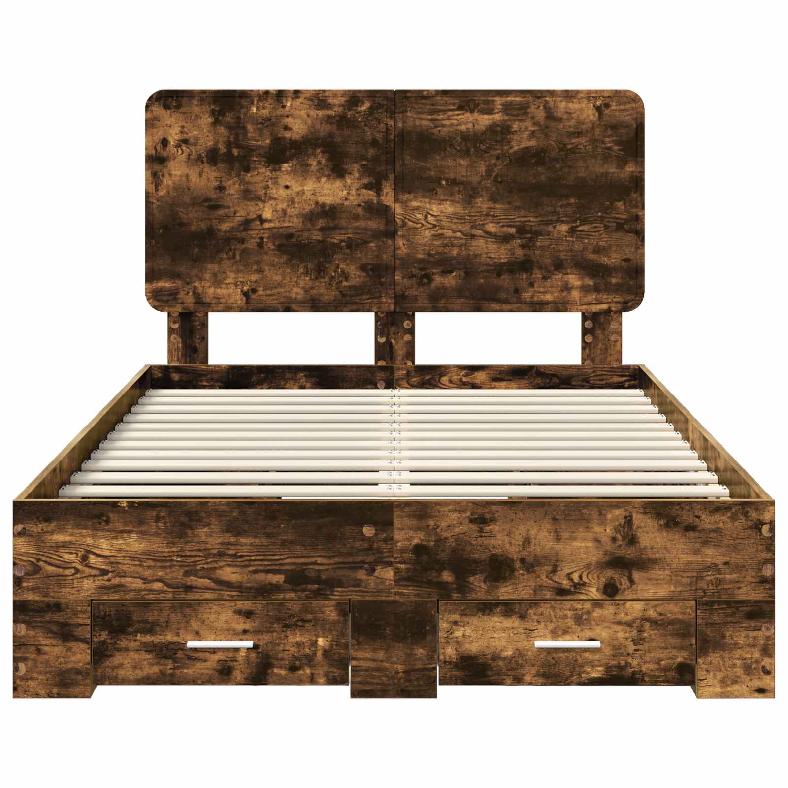 Cadre de lit Chêne fumé 135 x 190 cm Bois d'ingénierie - XIOS