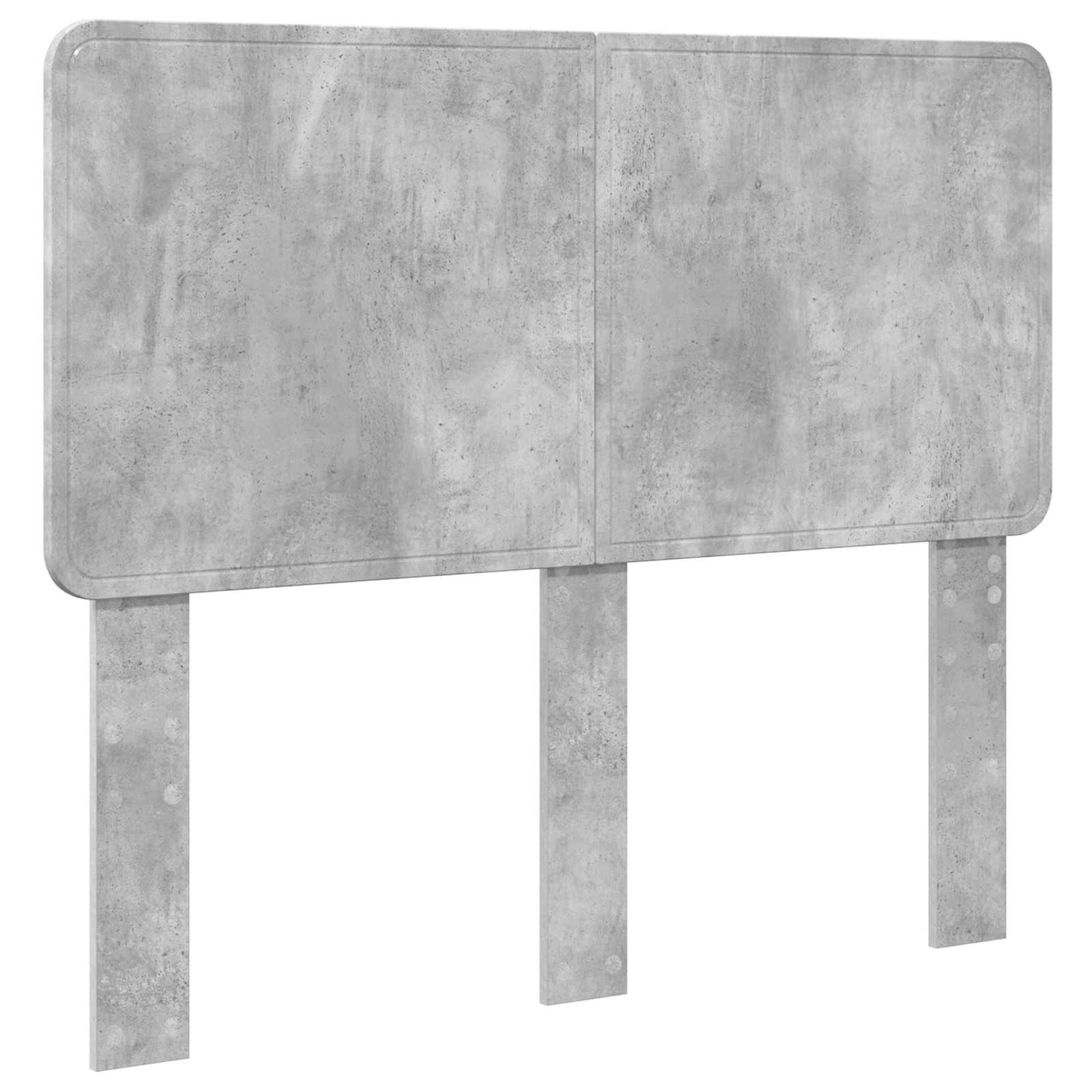 Cadre de lit Gris béton 120 x 190 cm Bois d'ingénierie - XIOS
