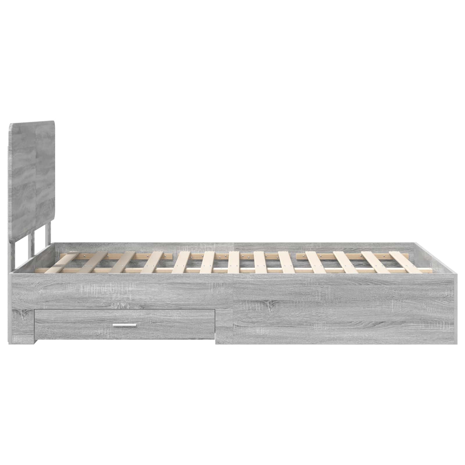 Cadre de lit Gris Sonoma 120 x 190 cm Bois d'ingénierie - XIOS