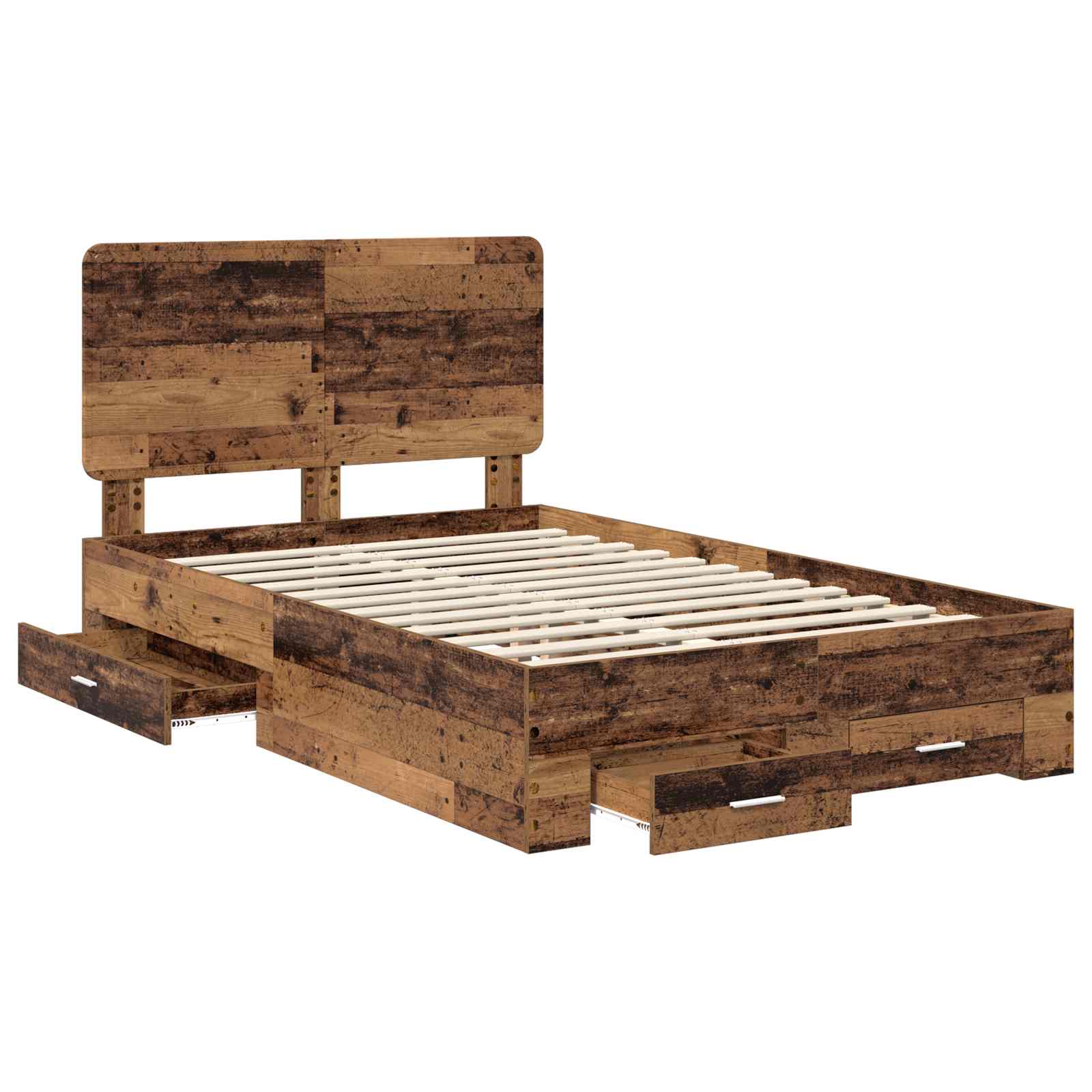Cadre de lit Bois ancien 120 x 190 cm Bois d'ingénierie - XIOS