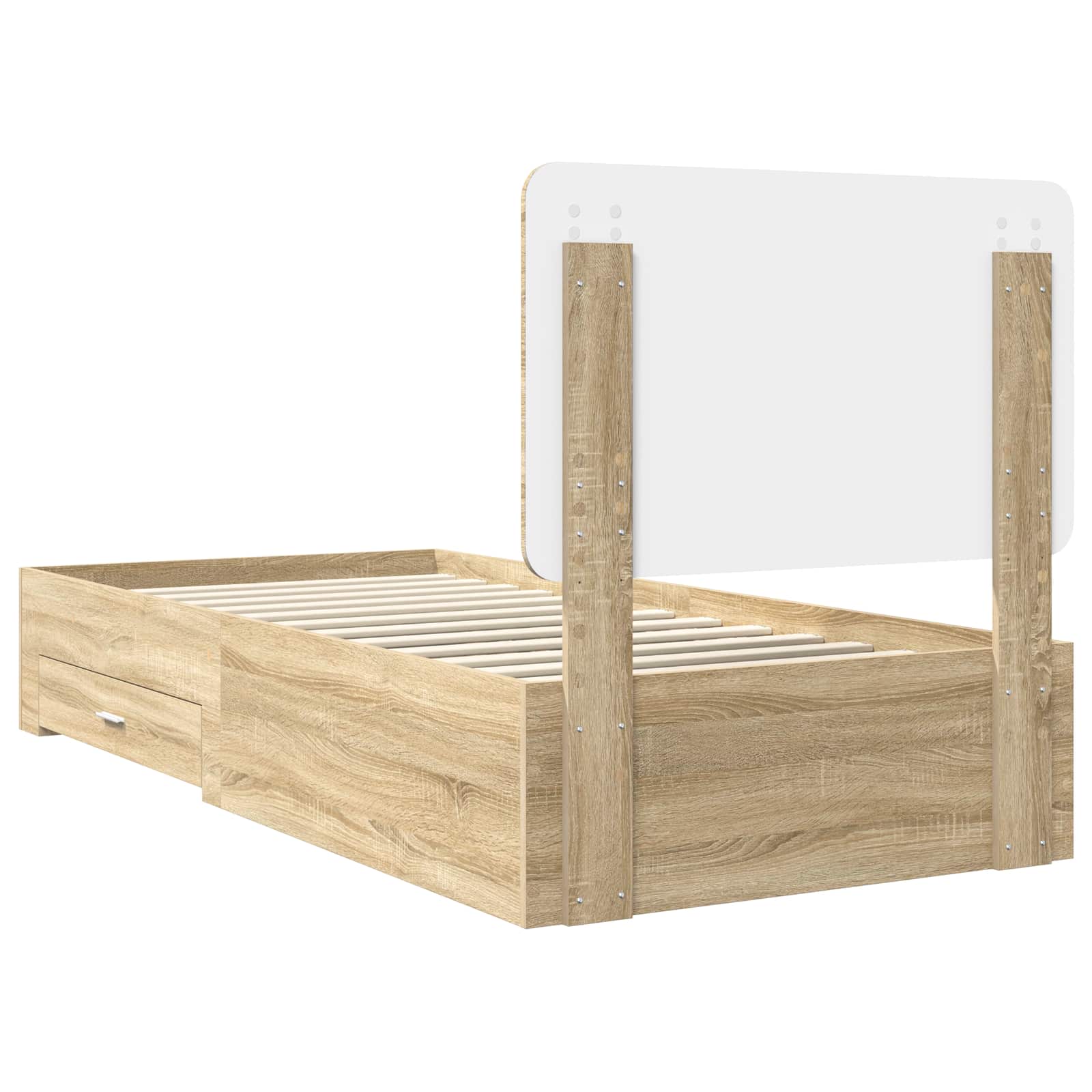 Cadre de lit Chêne Sonoma 100 x 200 cm Bois d'ingénierie - XIOS