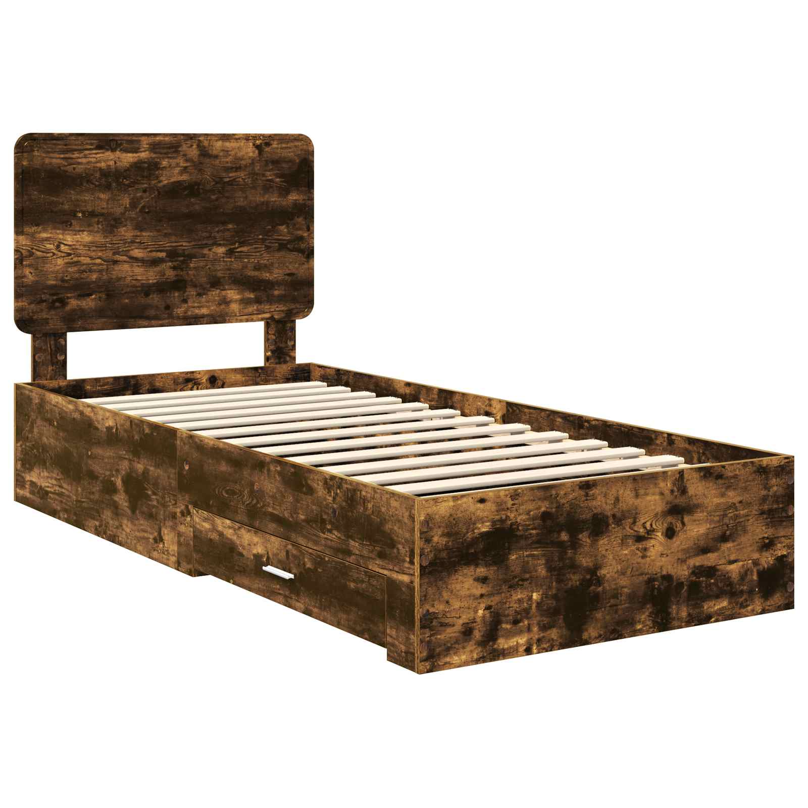 Cadre de lit Chêne fumé 100 x 200 cm Bois d'ingénierie - XIOS