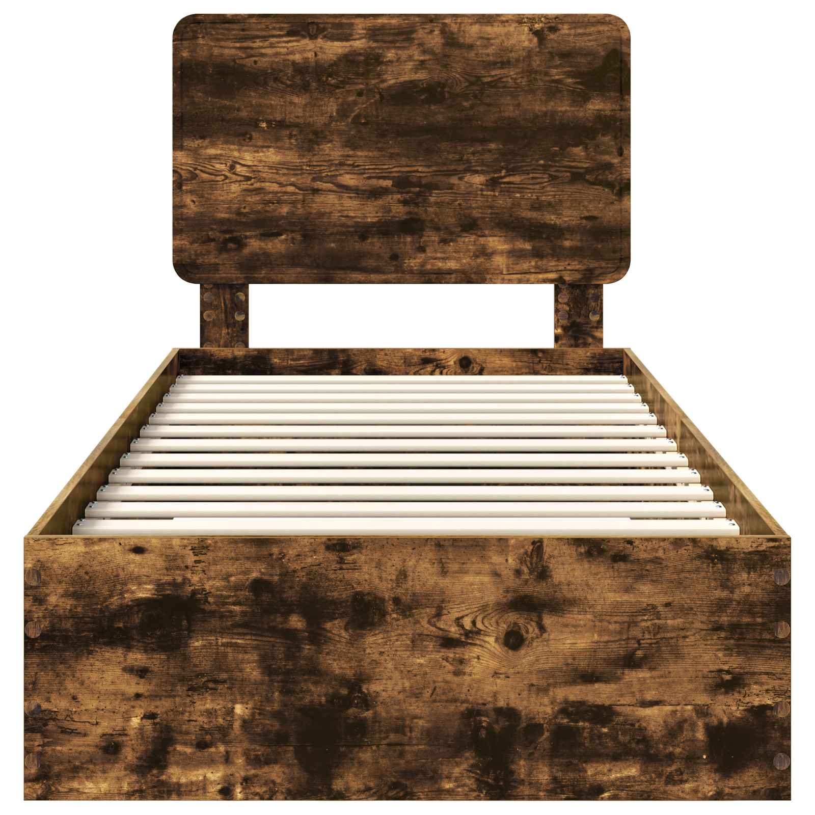 Cadre de lit Chêne fumé 100 x 200 cm Bois d'ingénierie - XIOS