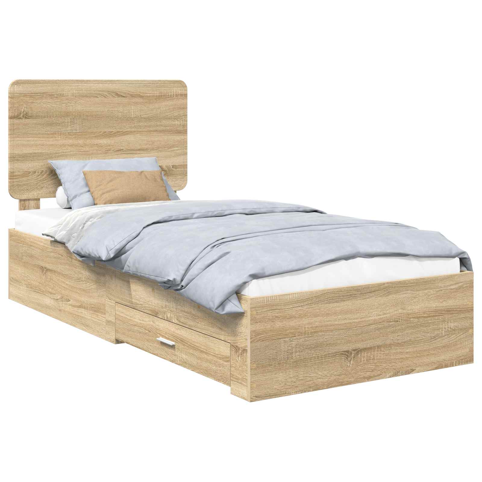Cadre de lit Chêne Sonoma 90 x 190 cm Bois d'ingénierie - XIOS