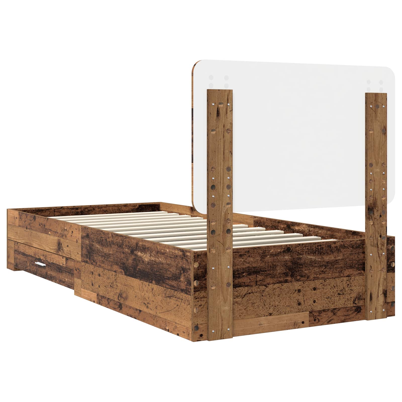 Cadre de lit Bois ancien 90 x 190 cm Bois d'ingénierie - XIOS