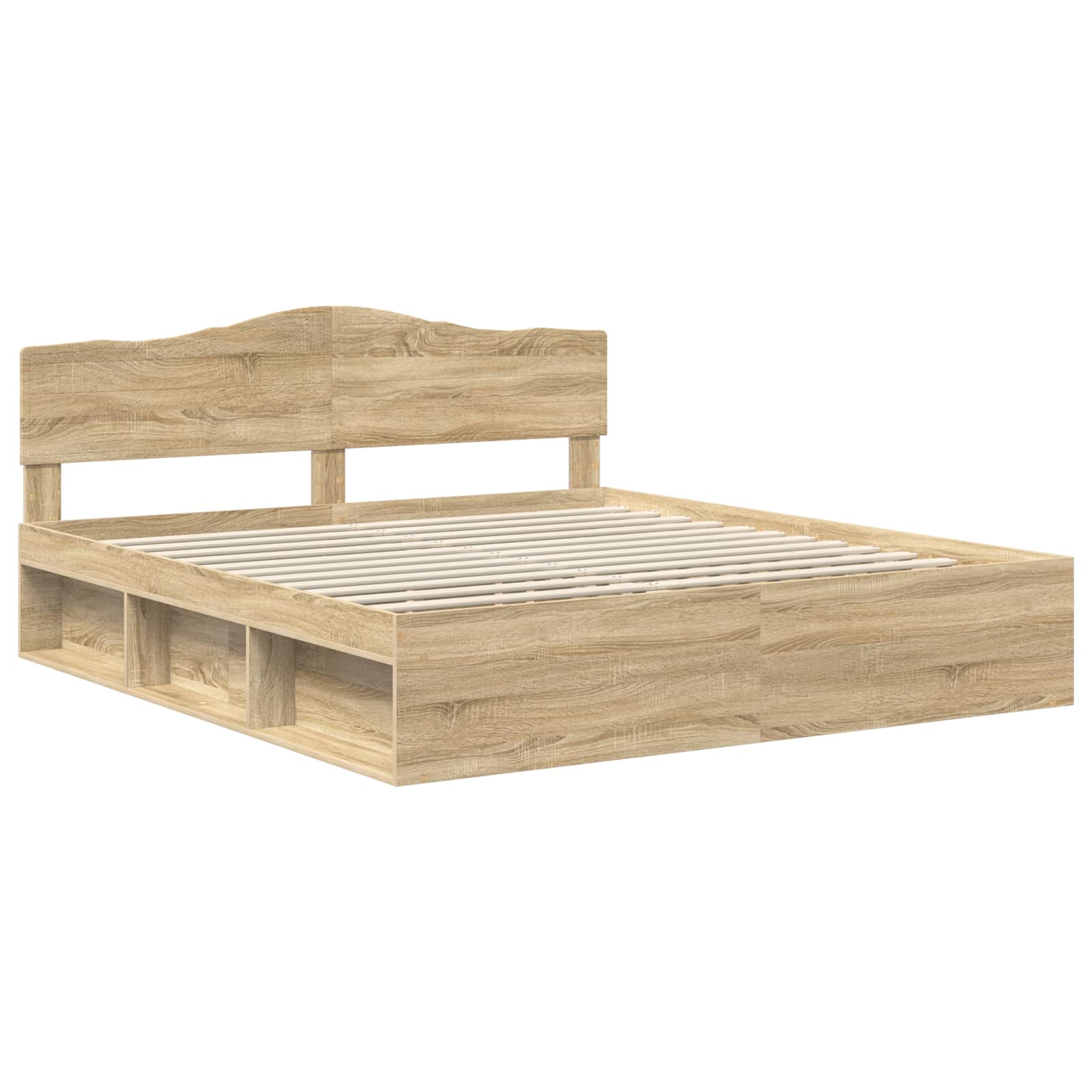 Cadre de lit Sonoma 200 x 200 cm Bois de pin massif - XIOS