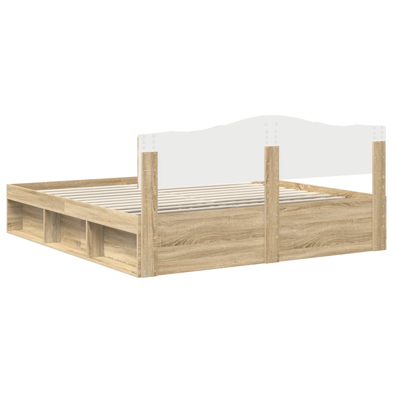 Cadre de lit Sonoma 200 x 200 cm Bois de pin massif - XIOS