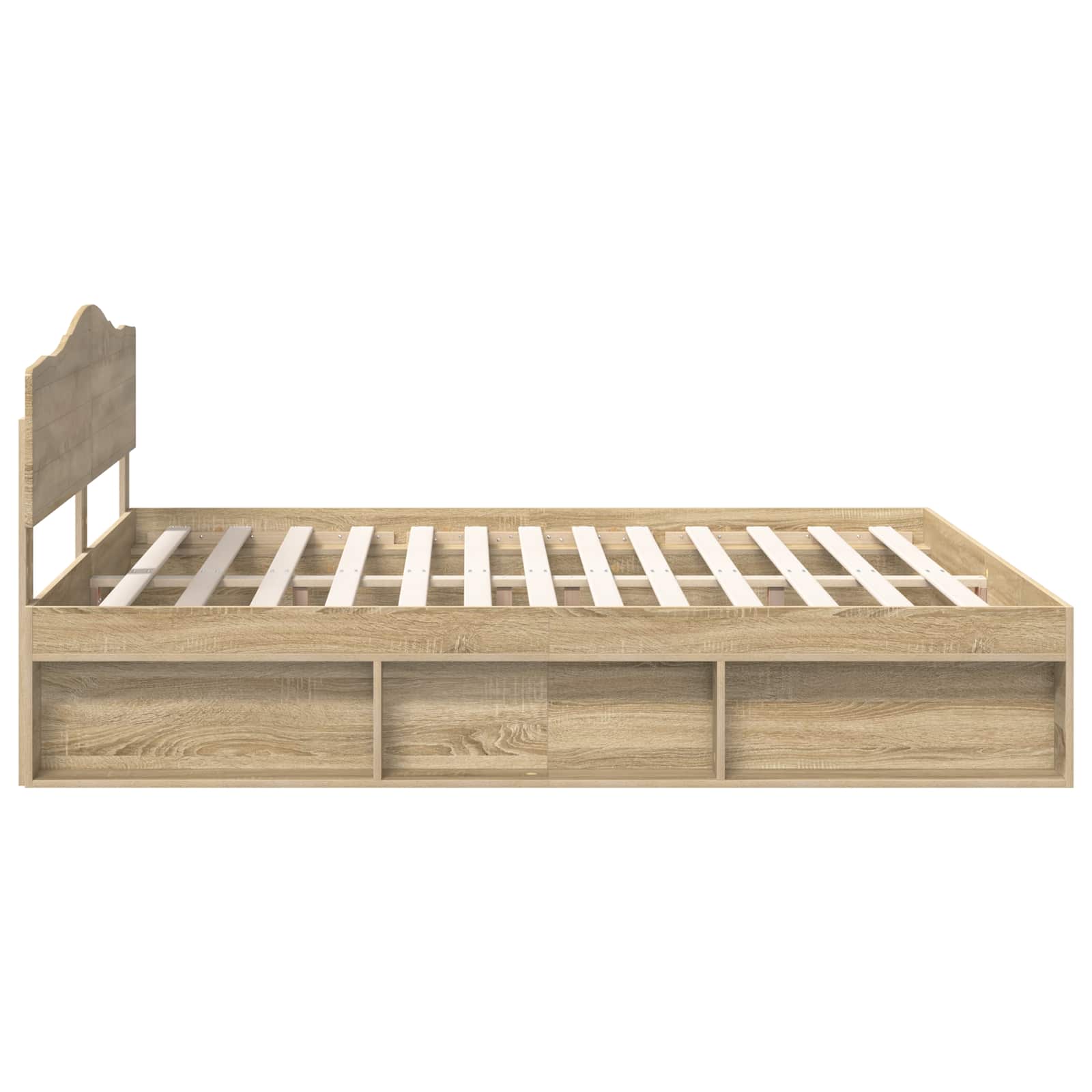 Cadre de lit Sonoma 200 x 200 cm Bois de pin massif - XIOS