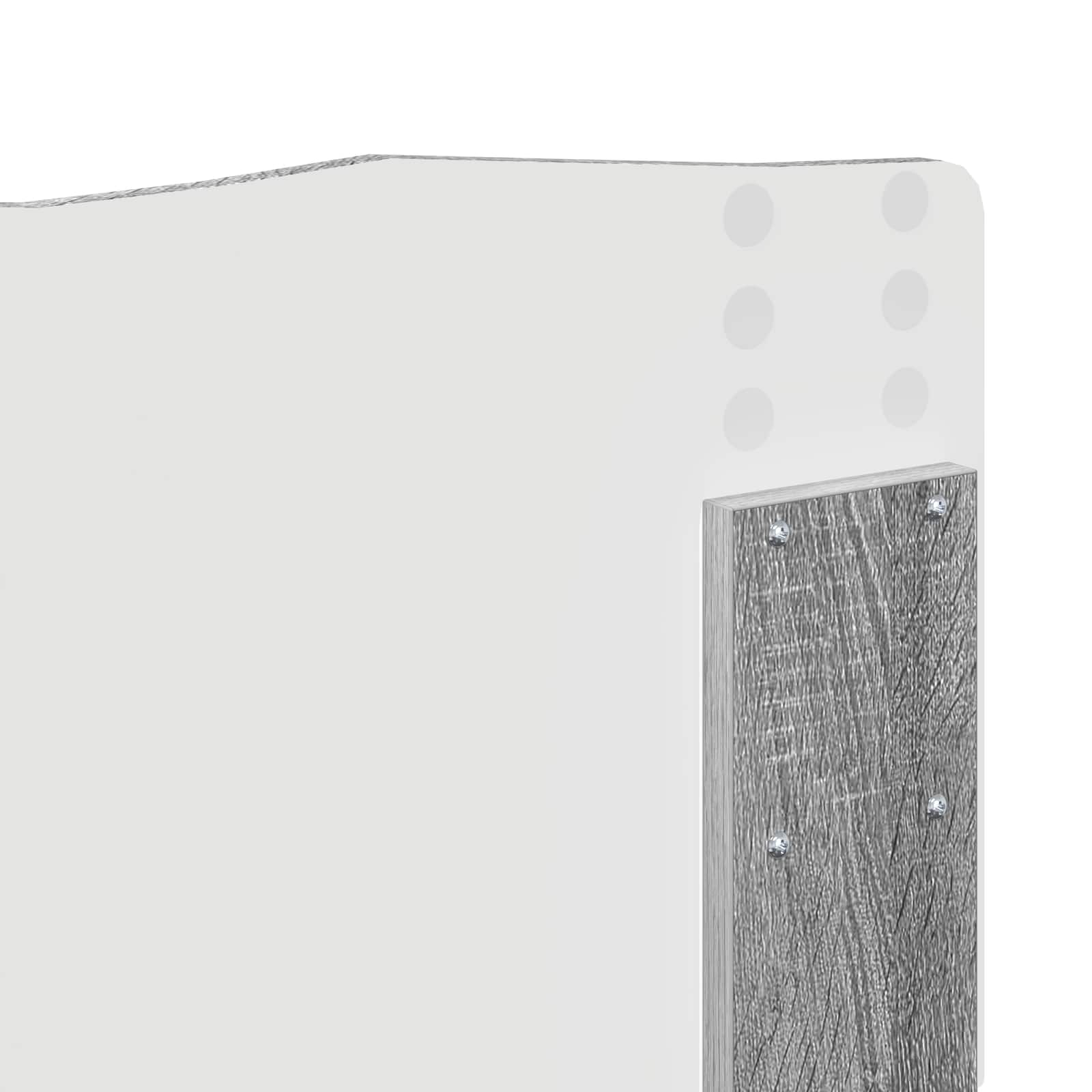 Cadre de lit Gris Sonoma 200 x 200 cm Bois de pin massif - XIOS
