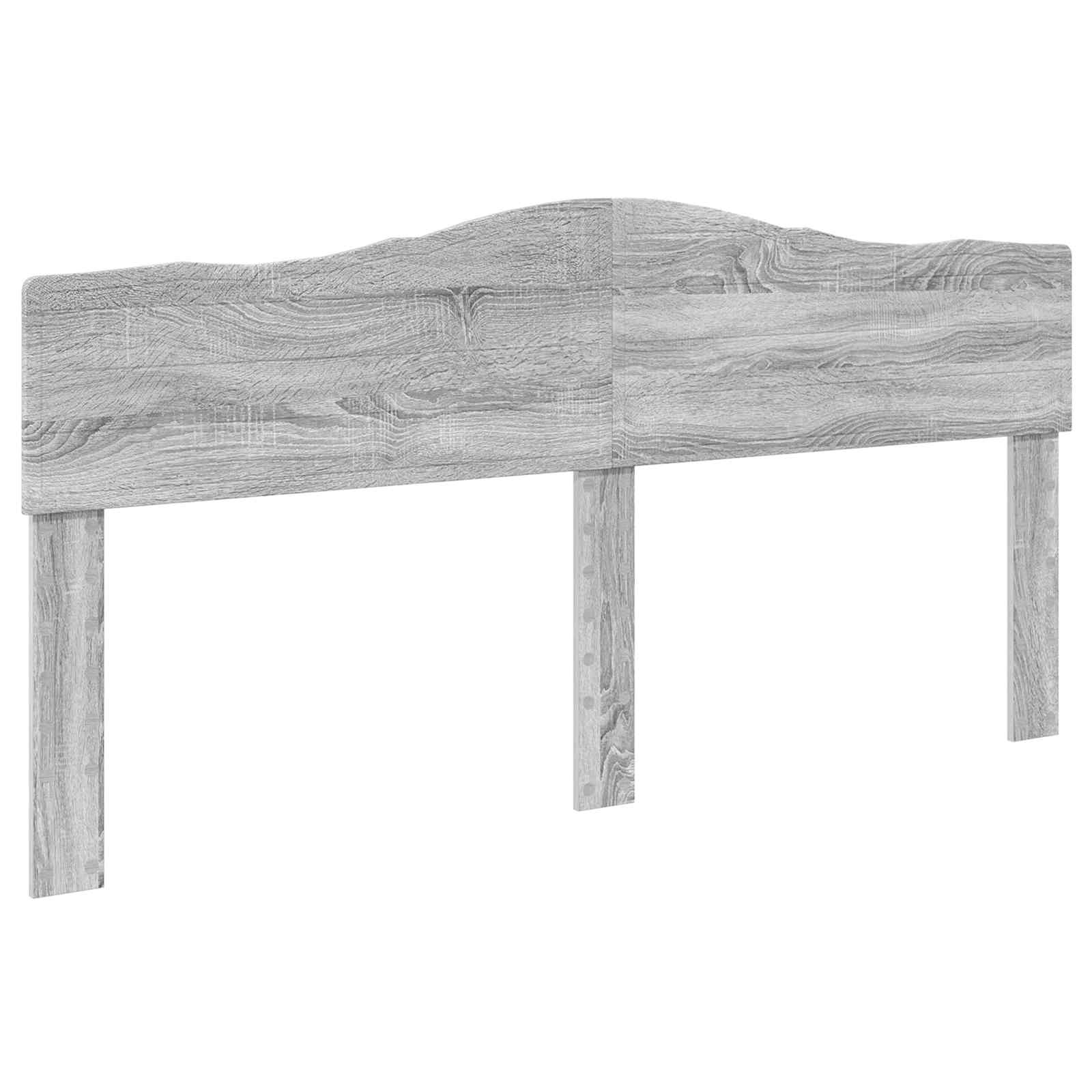 Cadre de lit Gris Sonoma 200 x 200 cm Bois de pin massif - XIOS