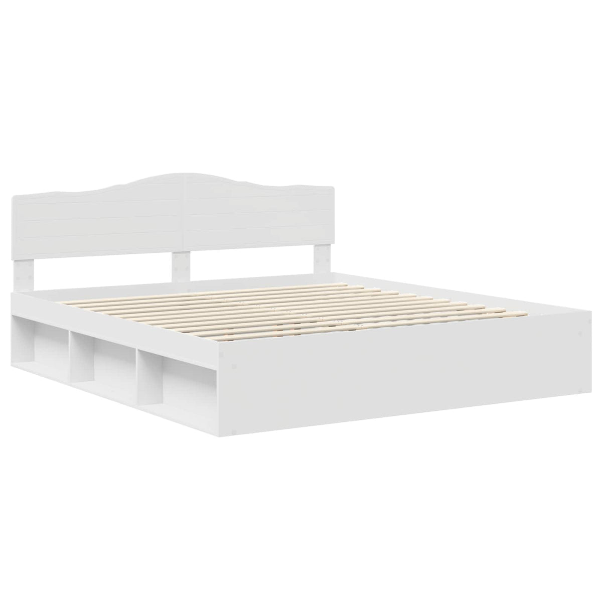 Cadre de lit Blanc 180 x 200 cm Bois de pin massif
