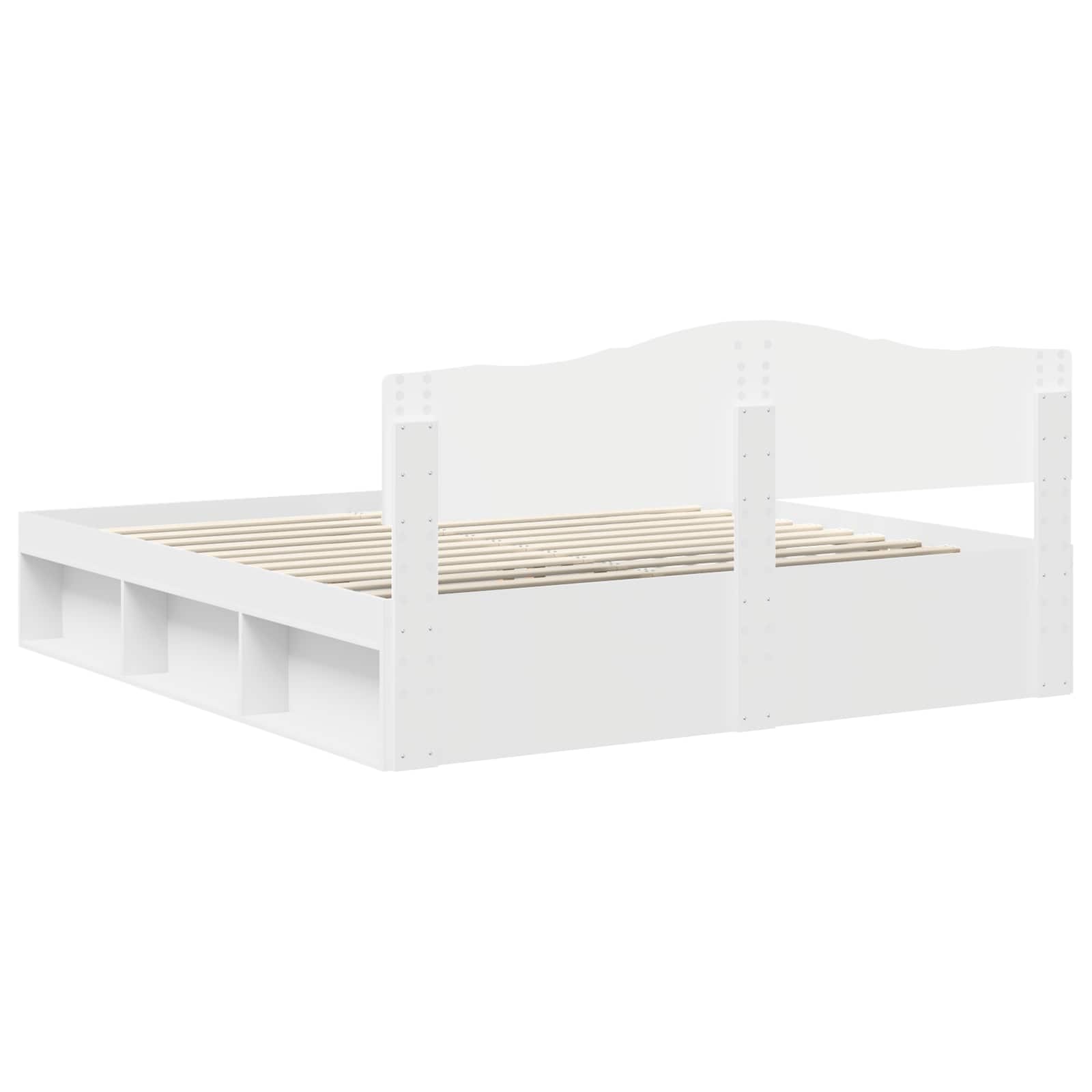 Cadre de lit Blanc 180 x 200 cm Bois de pin massif - XIOS