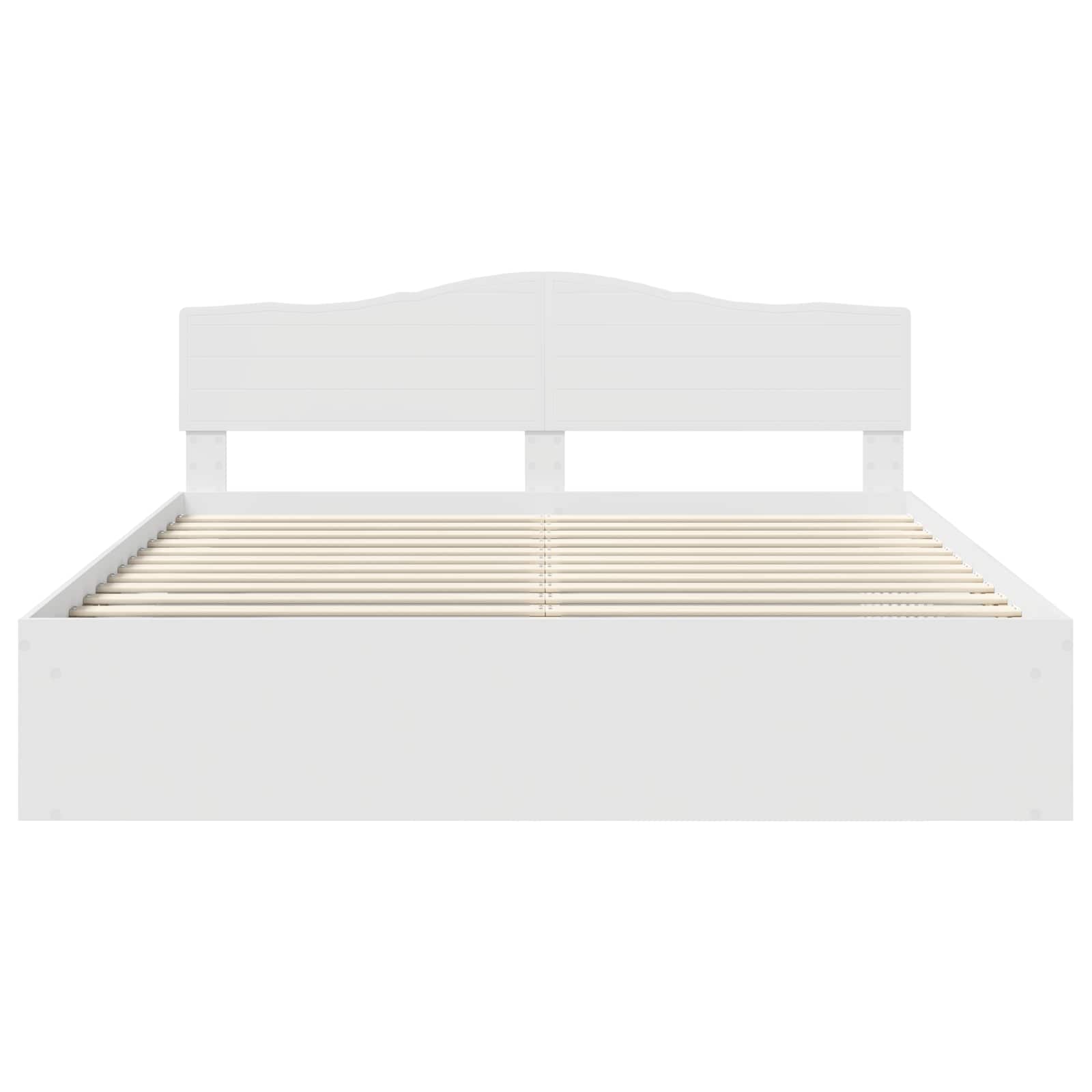 Cadre de lit Blanc 180 x 200 cm Bois de pin massif - XIOS