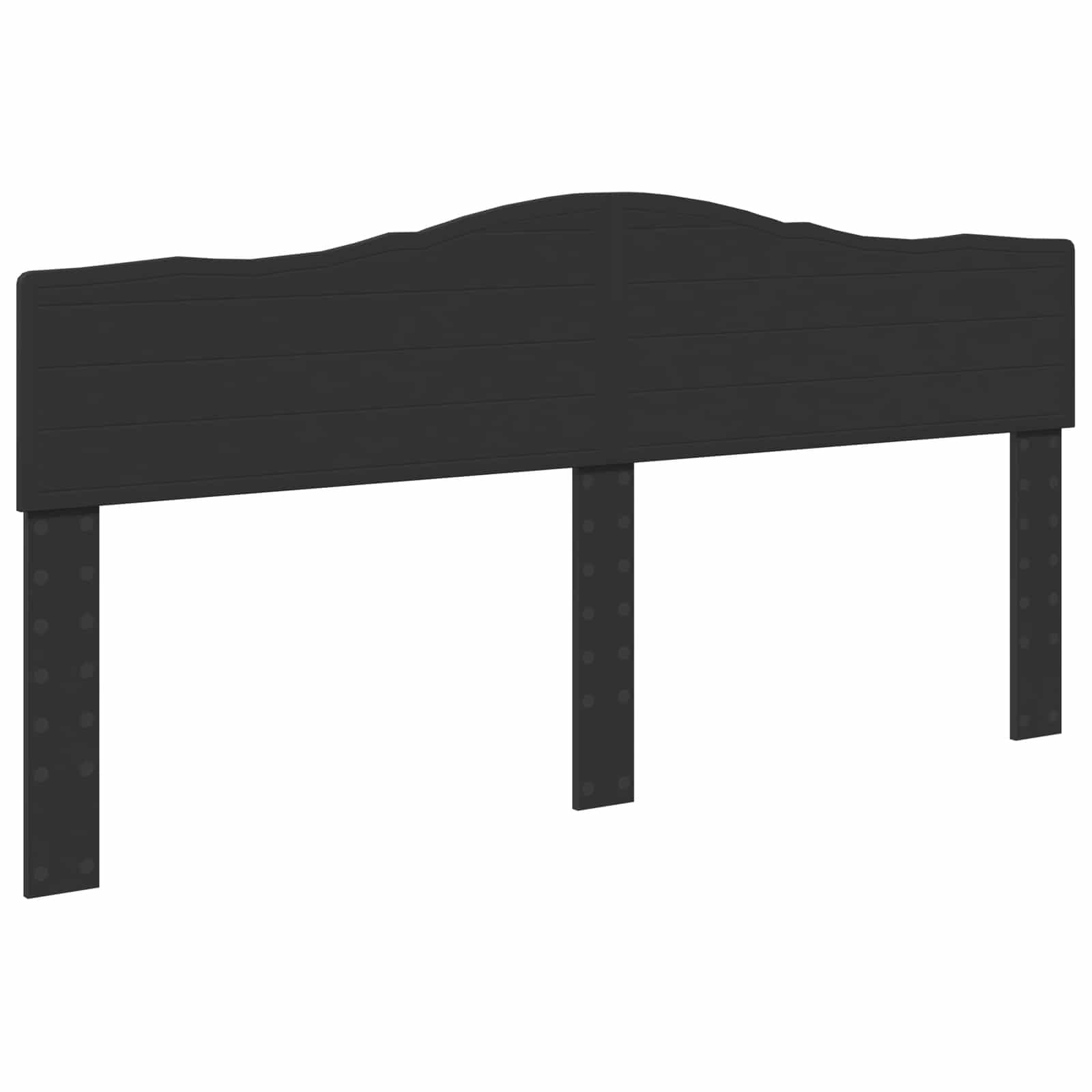 Cadre de lit Noir 180 x 200 cm Bois de pin massif - XIOS
