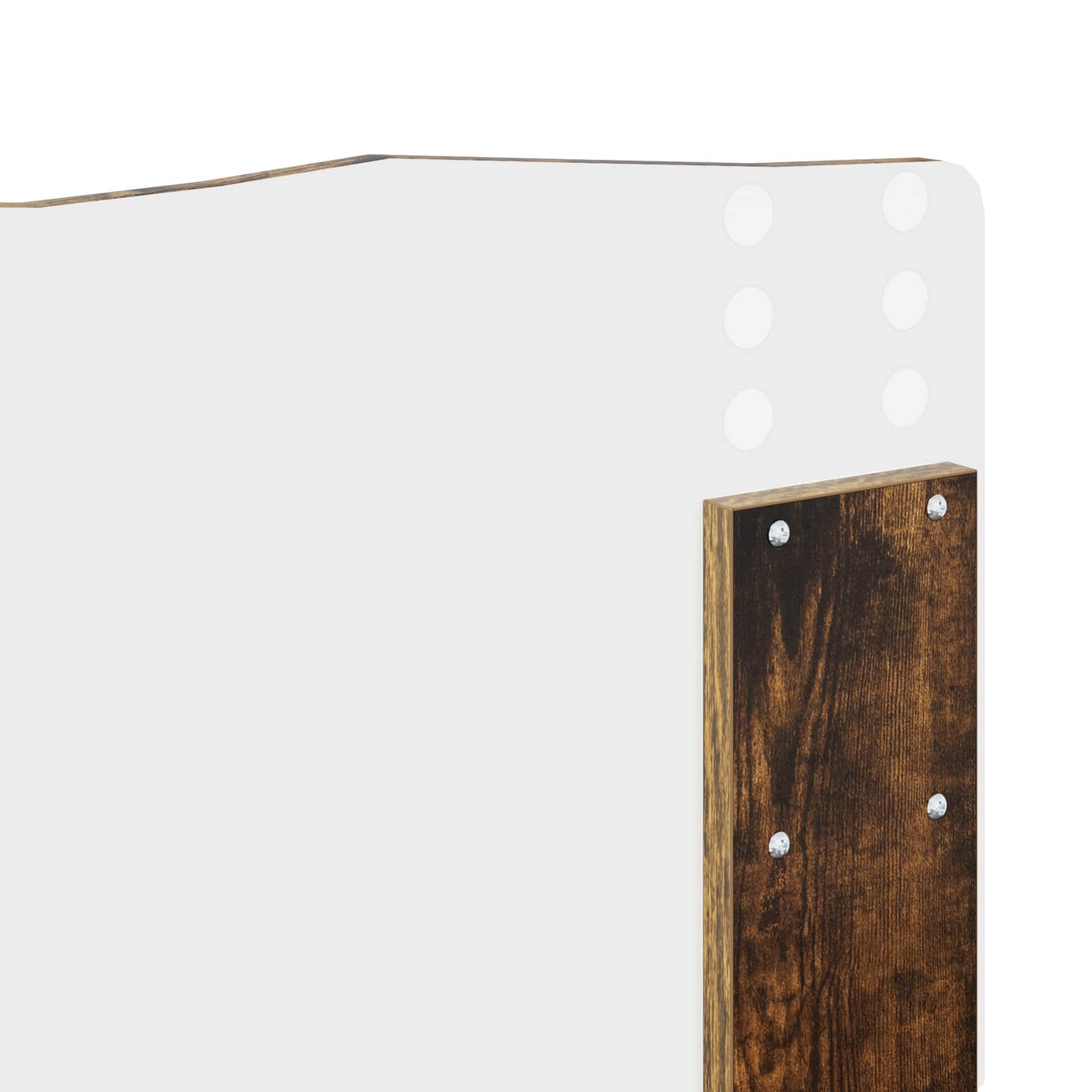 Cadre de lit Chêne fumé 180 x 200 cm Bois de pin massif - XIOS