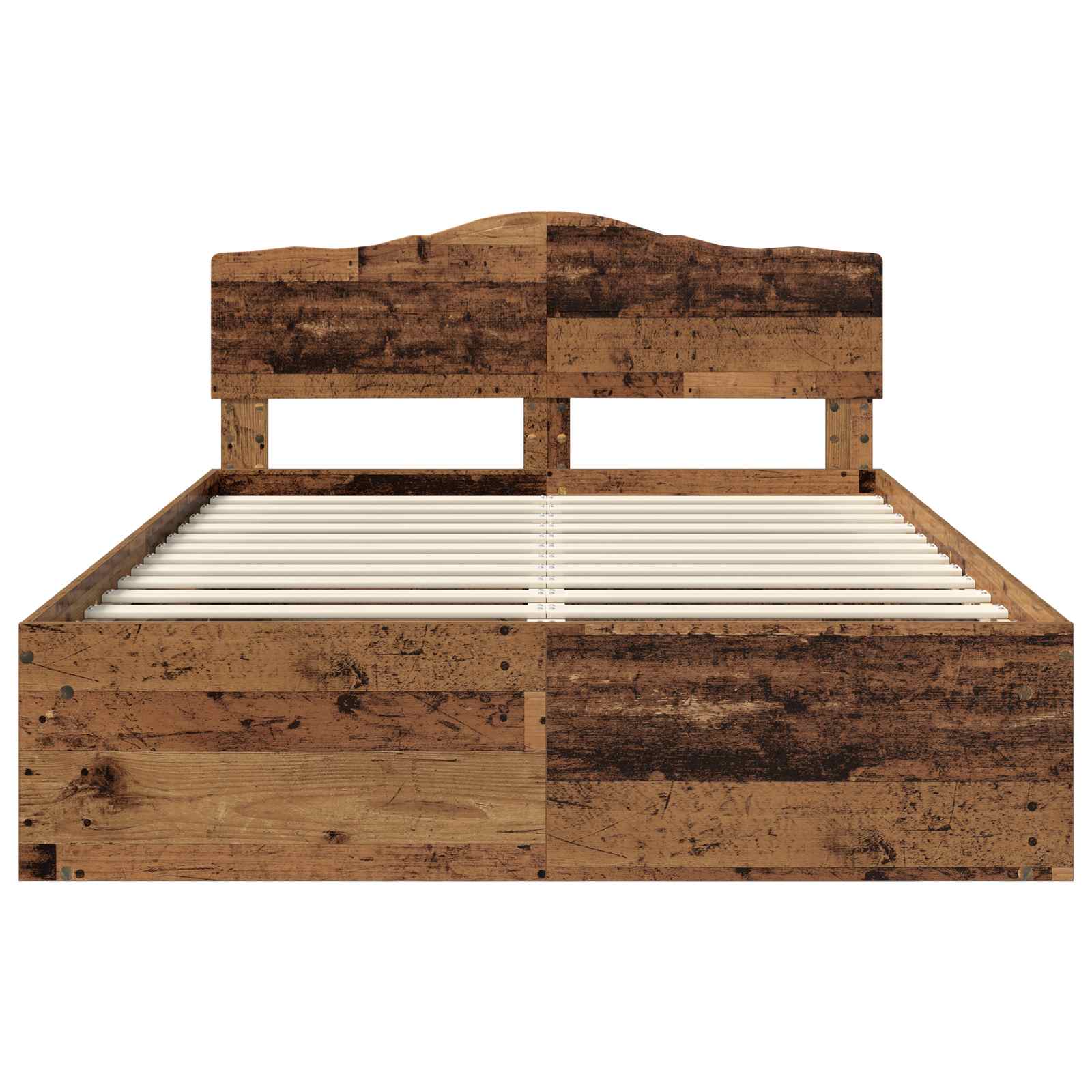 Cadre de lit Bois ancien 150 x 200 cm Bois de pin massif - XIOS