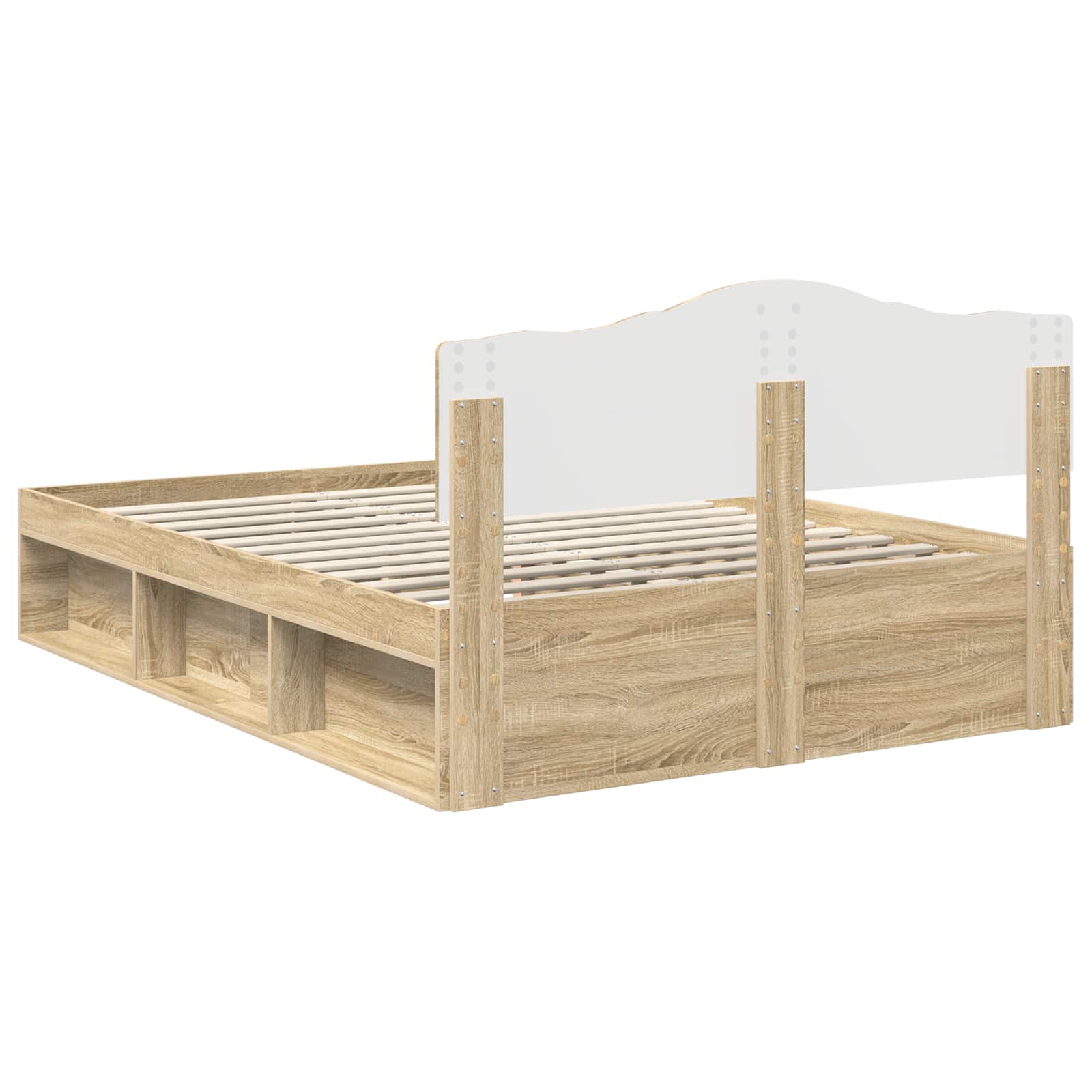 Cadre de lit Sonoma 140 x 200 cm Bois de pin massif - XIOS