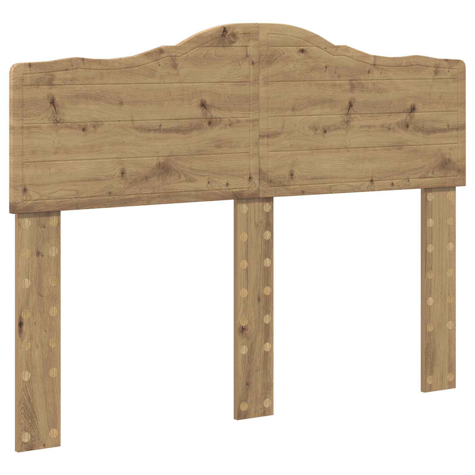 Cadre de lit Chêne artisan 135 x 190 cm Bois de pin massif - XIOS
