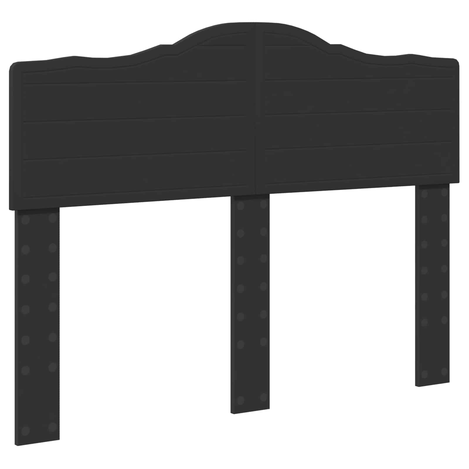 Cadre de lit avec tête de lit Noir 120 x 200 cm Pin massif - XIOS