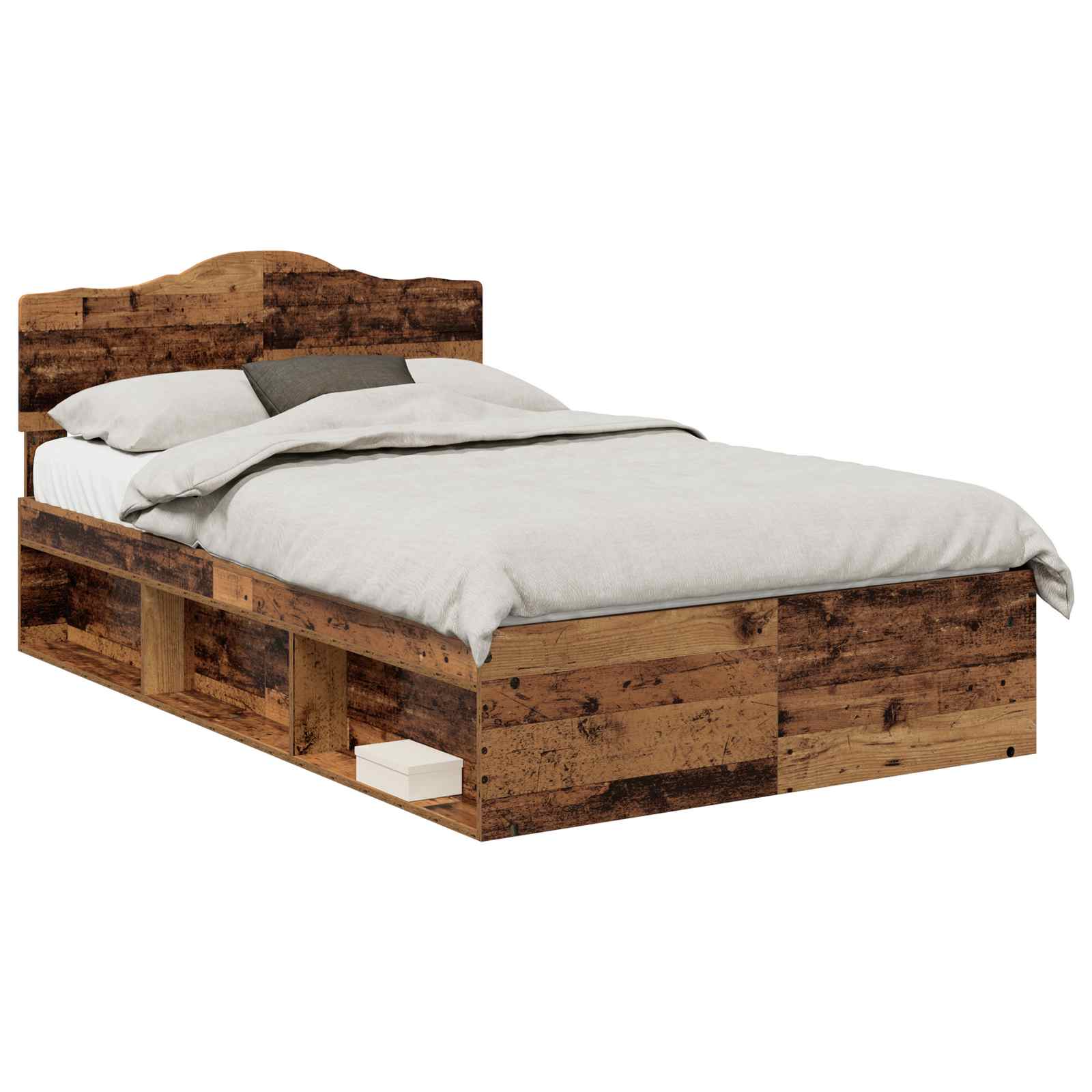 Cadre de lit Bois ancien 120 x 200 cm Bois de pin massif - XIOS