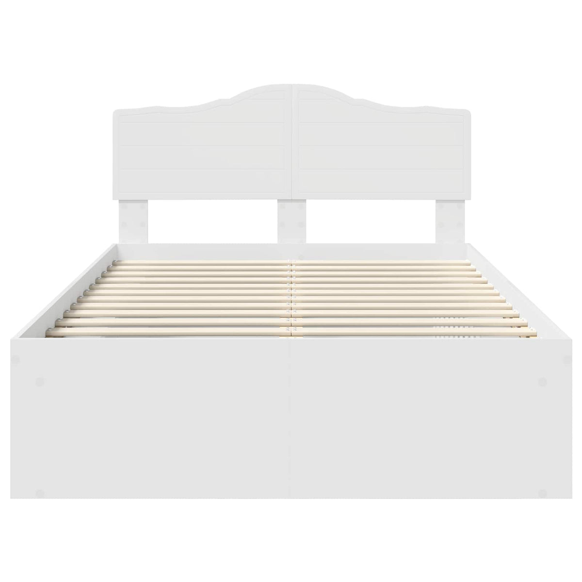 Cadre de lit Blanc 120 x 190 cm Bois de pin massif