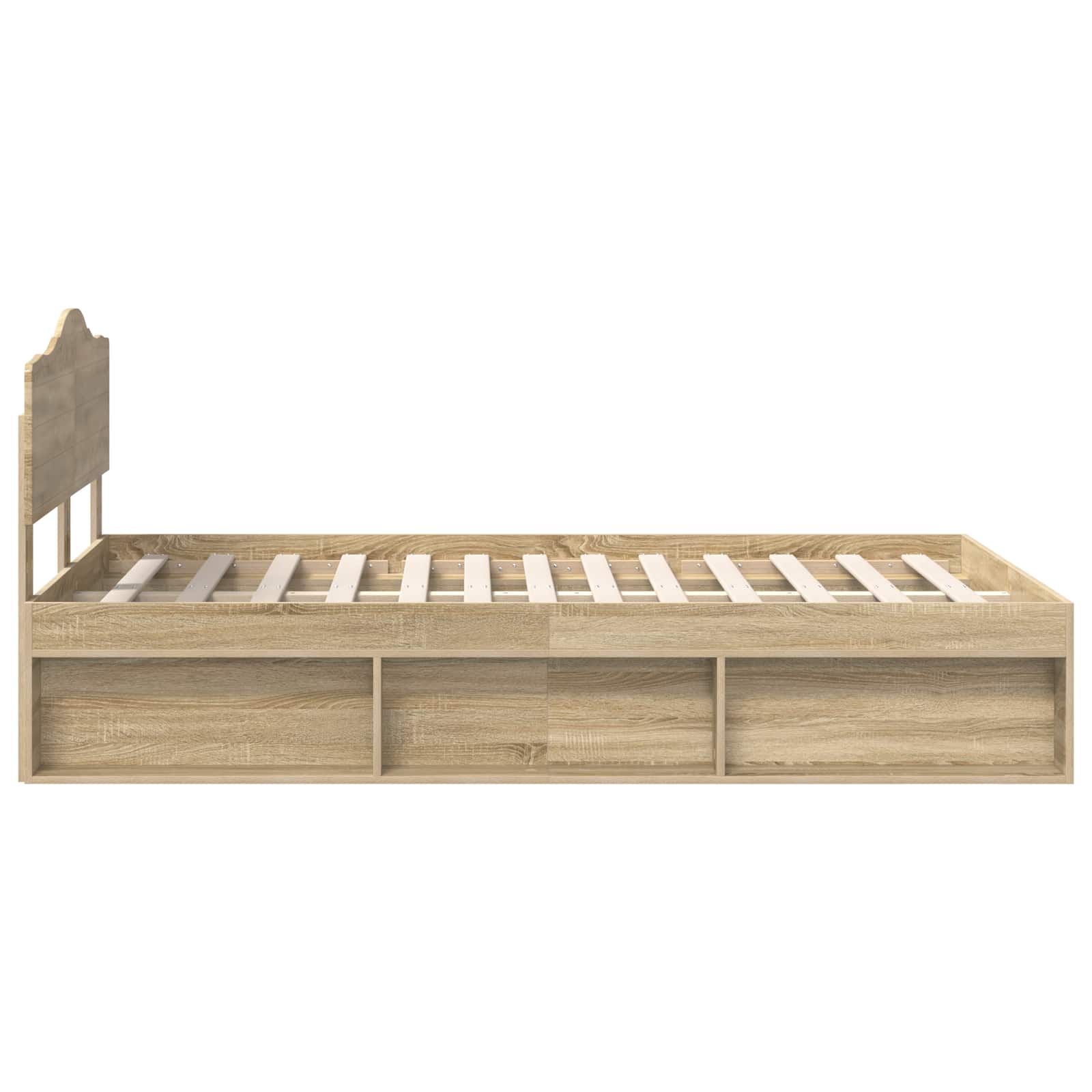 Cadre de lit Sonoma 120 x 190 cm Bois de pin massif - XIOS