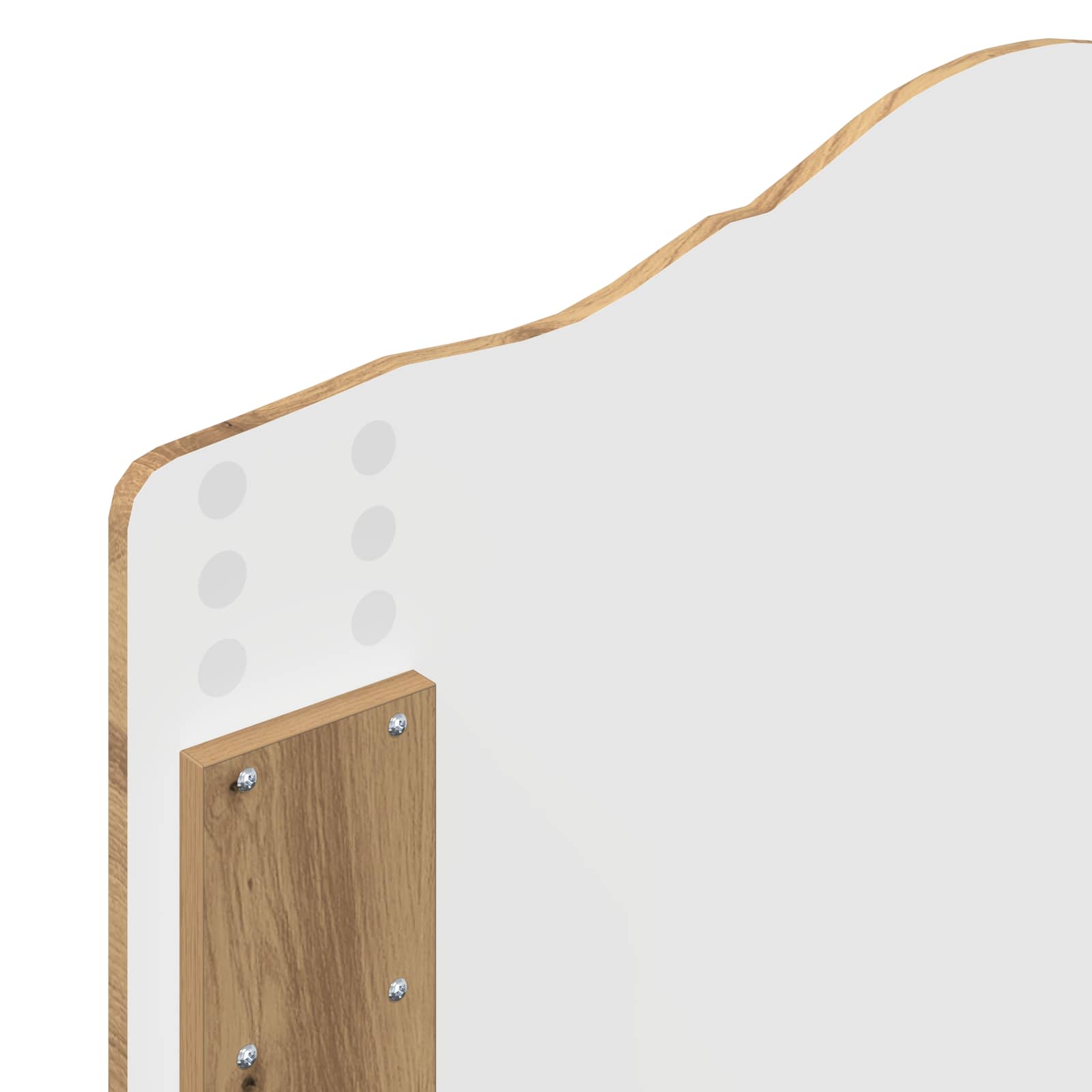 Cadre de lit Chêne artisan 100 x 200 cm Bois de pin massif - XIOS