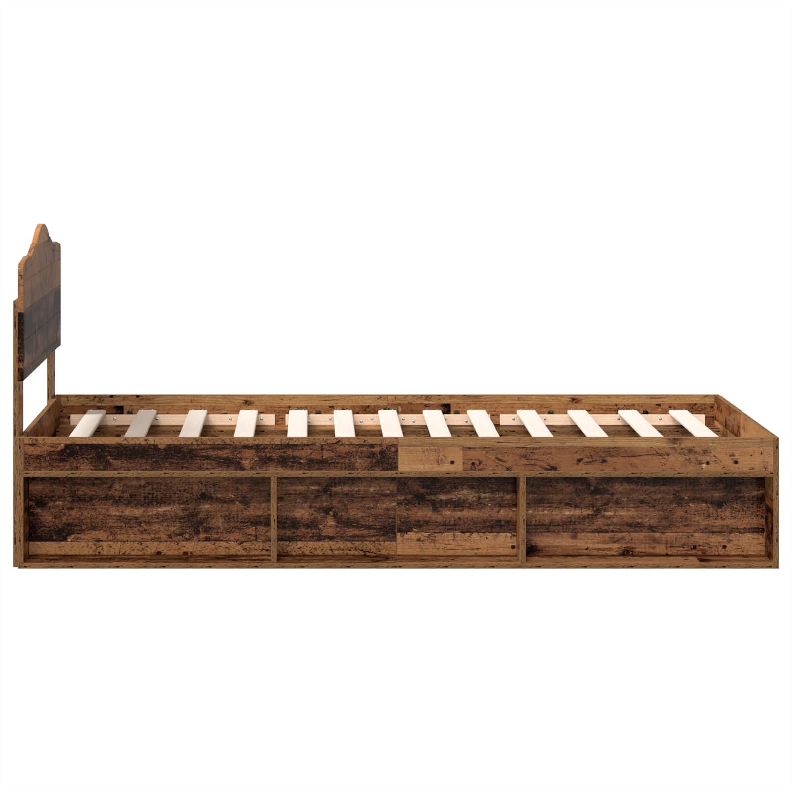 Cadre de lit Bois ancien 90 x 200 cm Pin massif - XIOS