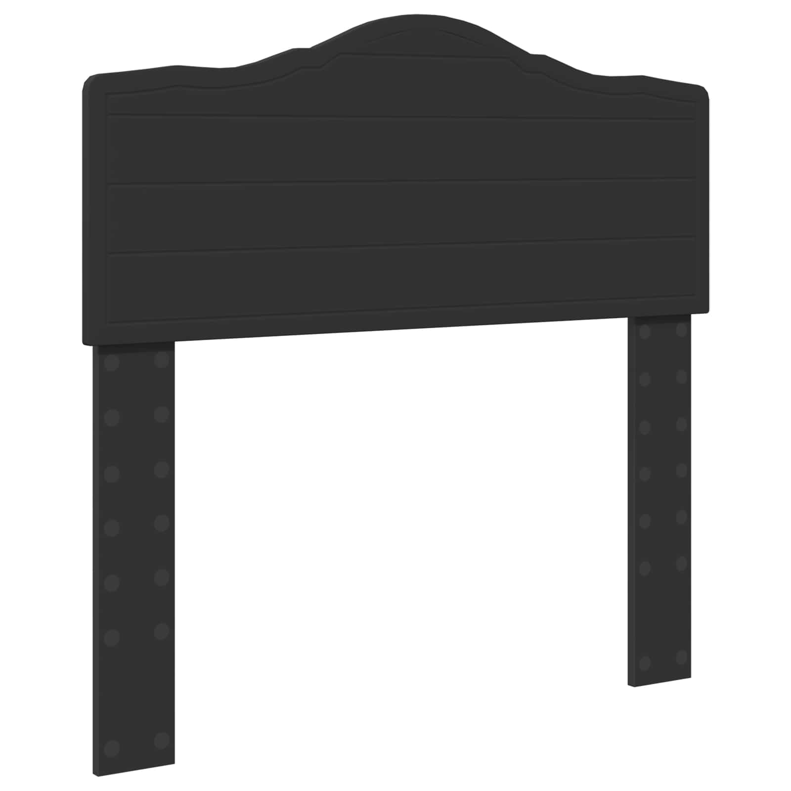 Cadre de lit Noir 90 x 190 cm Bois de pin massif - XIOS