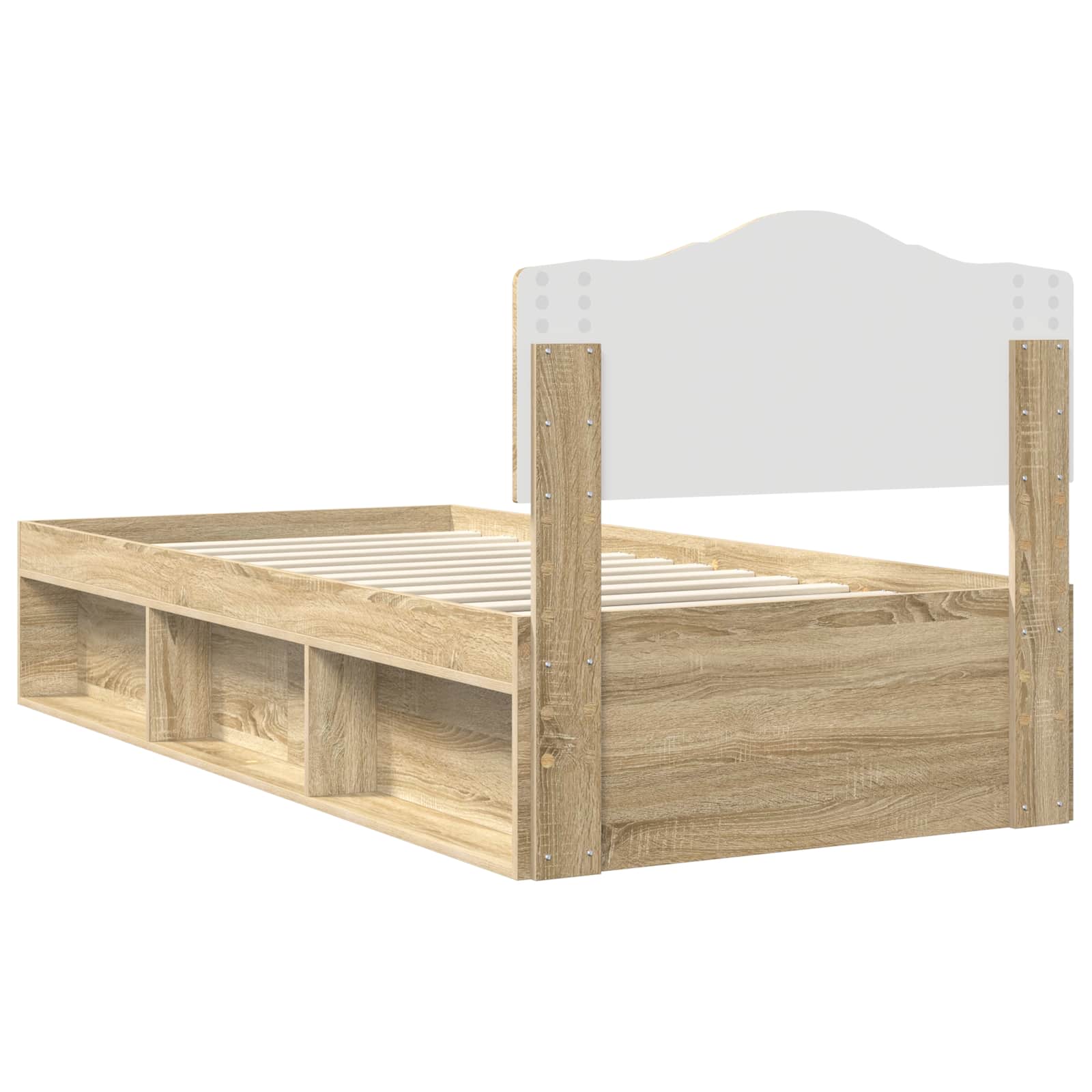 Cadre de lit Sonoma 90 x 190 cm Bois de pin massif - XIOS
