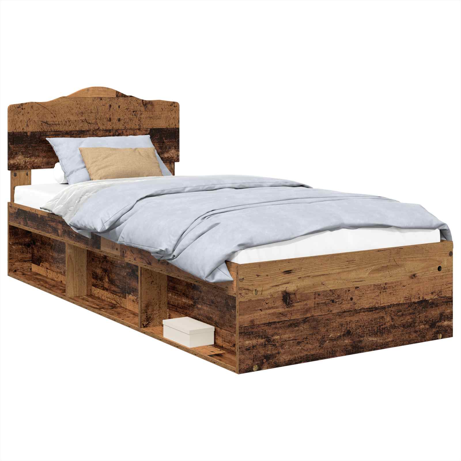 Cadre de lit Bois ancien 90 x 190 cm Bois de pin massif - XIOS
