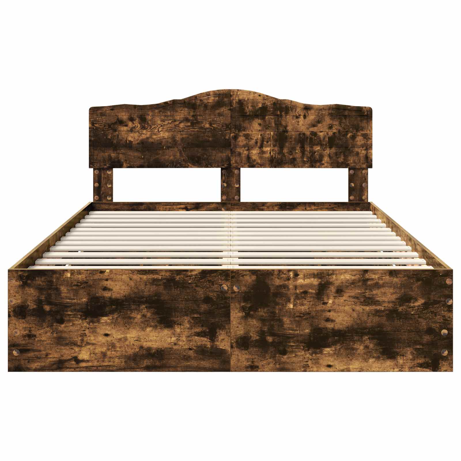 Cadre de lit Chêne fumé 160 x 200 cm Bois Ingénierie - XIOS