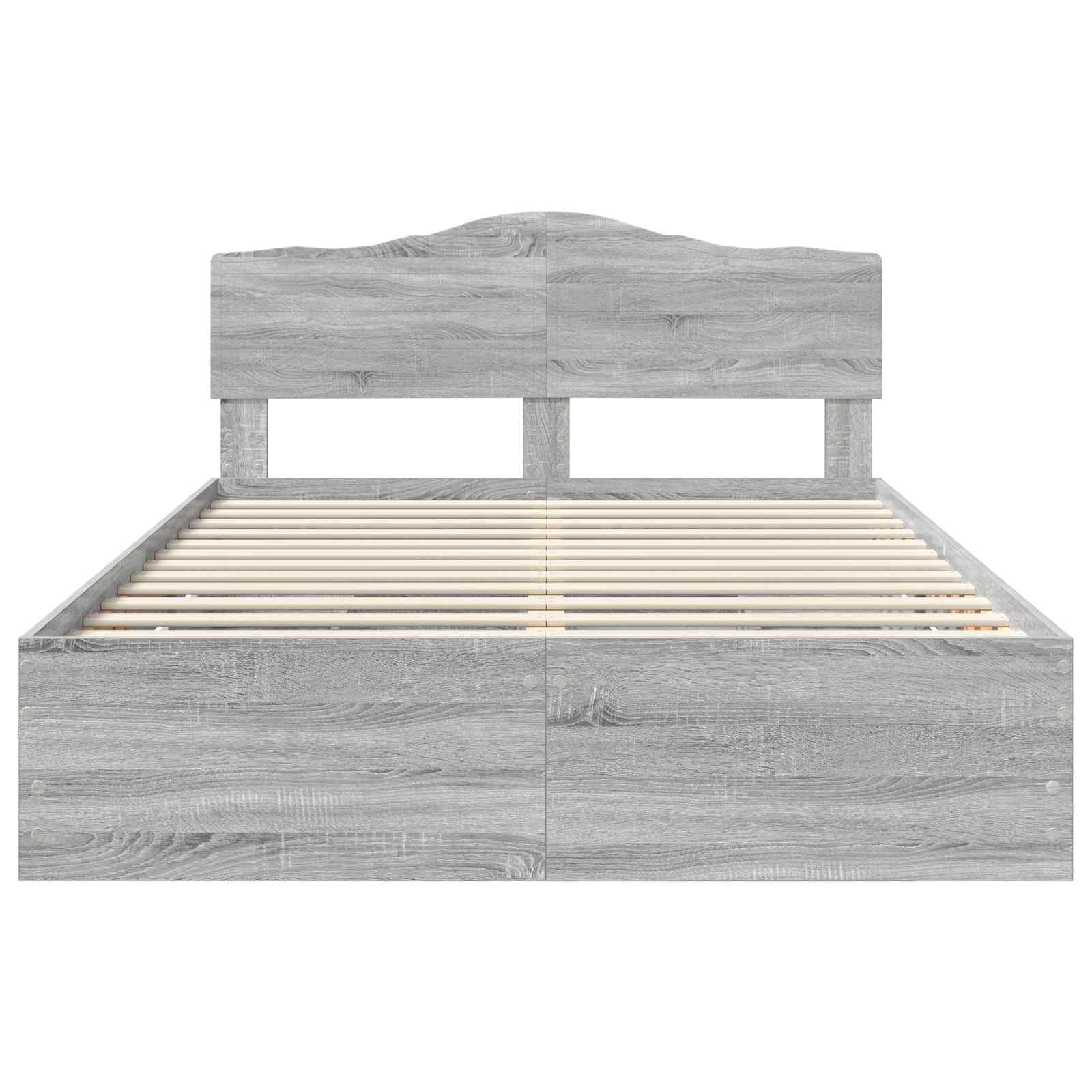 Cadre de lit Gris Sonoma 160 x 200 cm Bois Ingénierie - XIOS