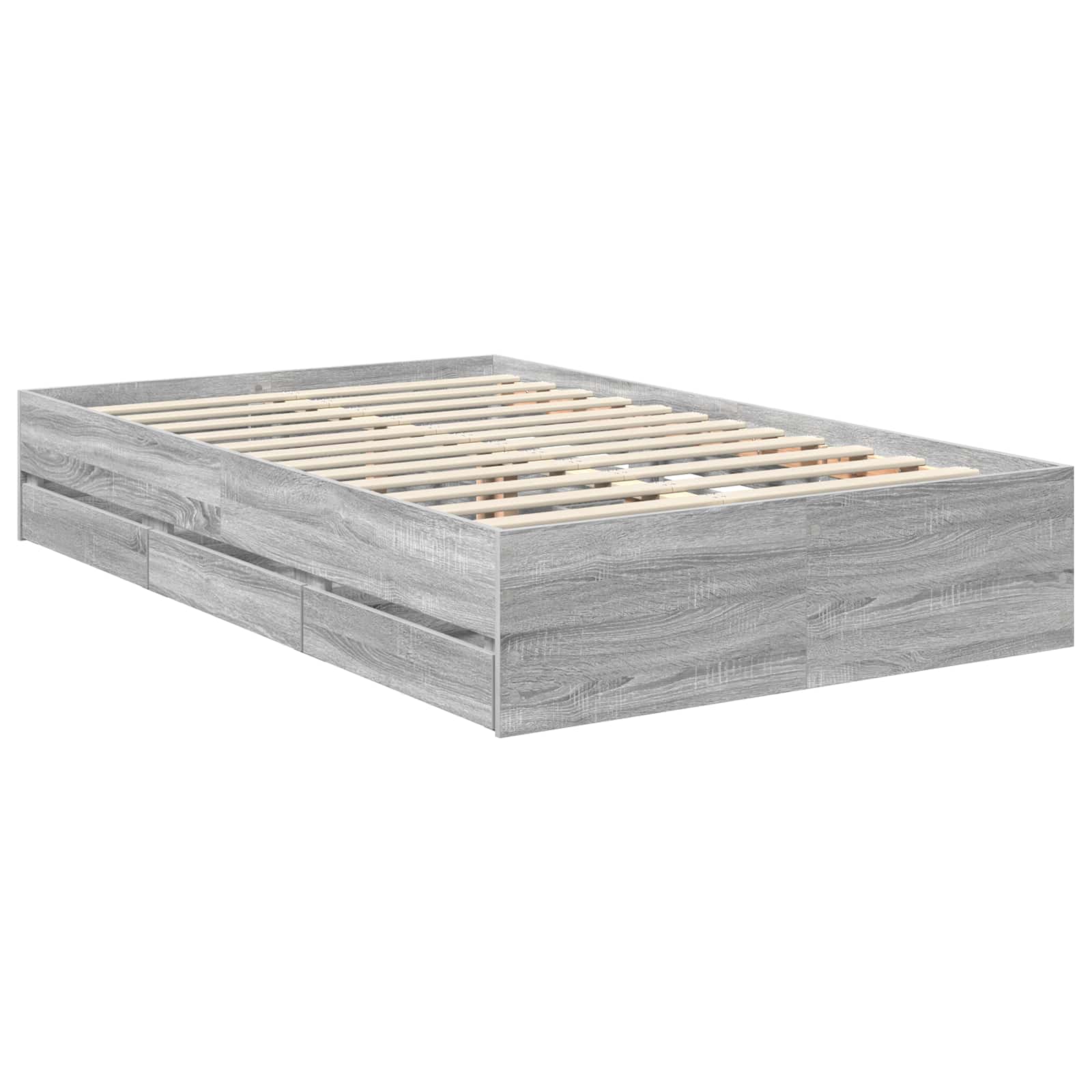 Cadre de lit Gris Sonoma 120 x 190 cm Bois Ingénierie - XIOS