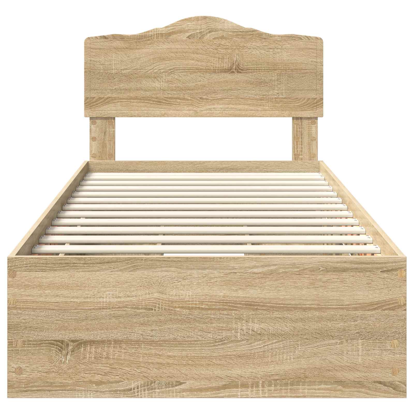 Cadre de lit Chêne Sonoma 100 x 200 cm Bois Ingénierie - XIOS
